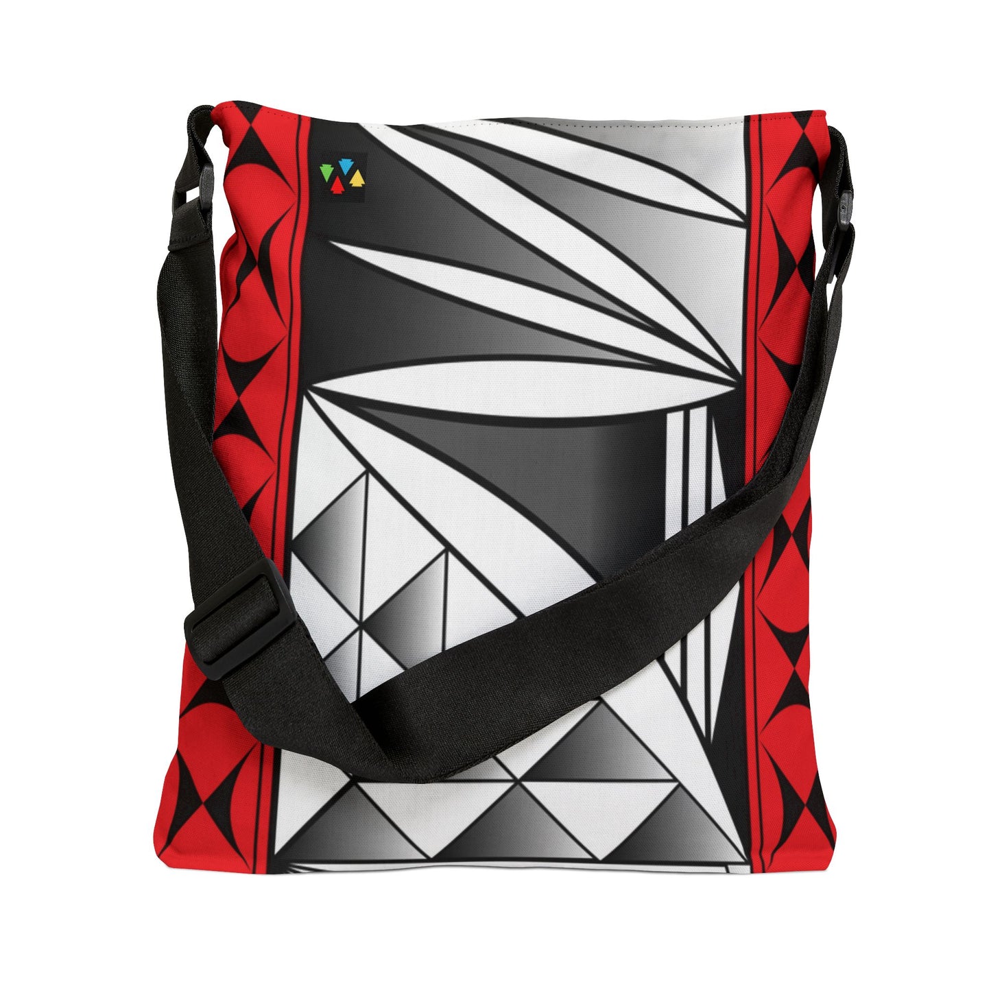 Red Chrome Southwest Sunrise Adjustable Tote Bag