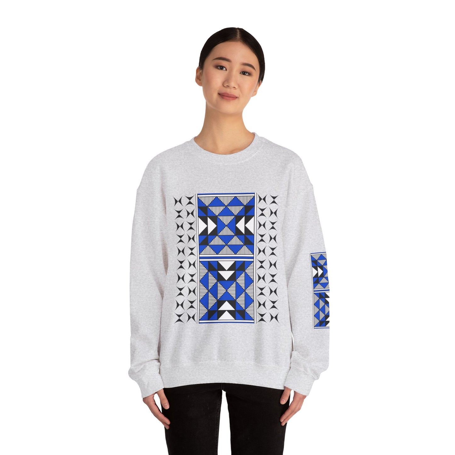 Sacred Mountains in Blue Unisex Sweatshirt