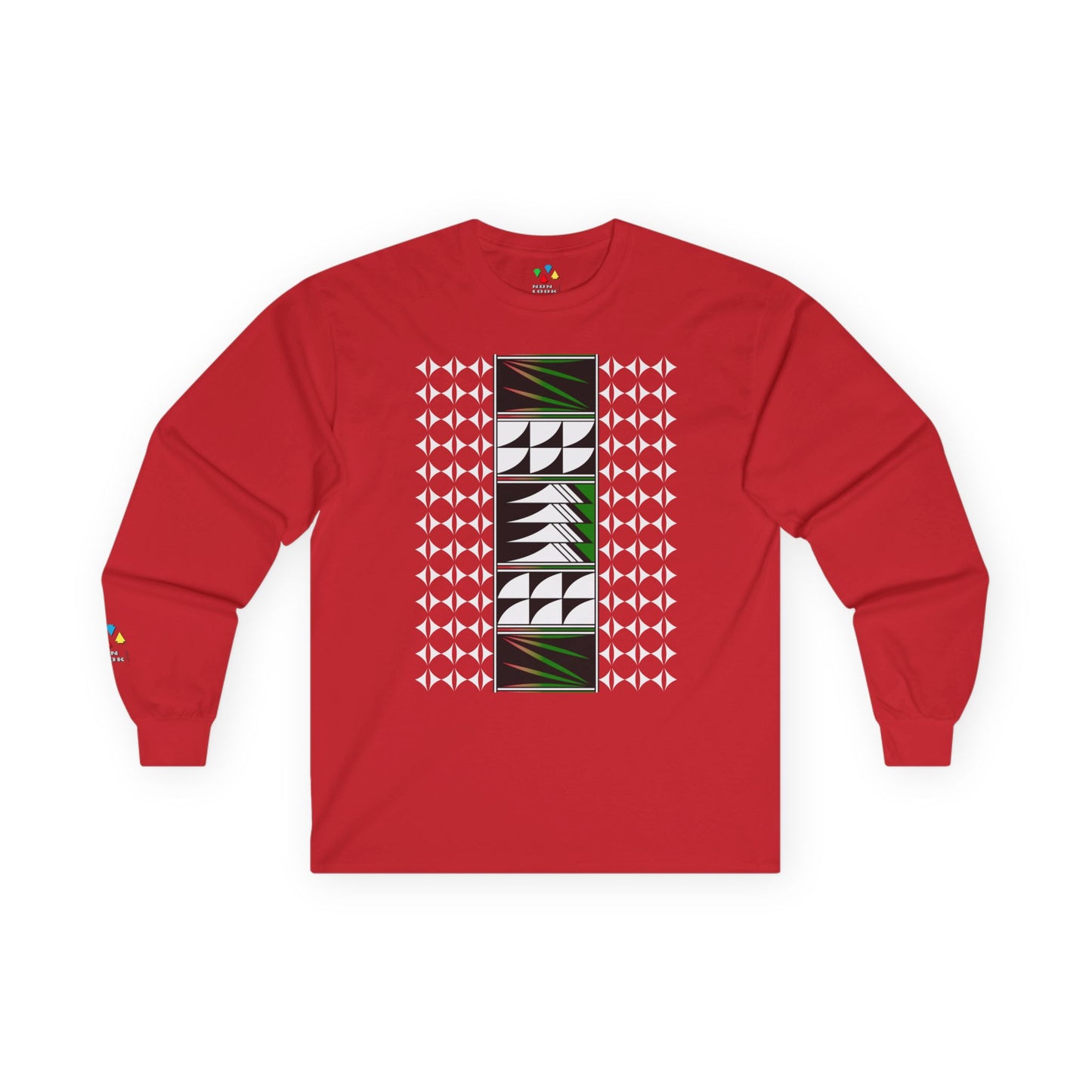 Feather Blessings in Green Unisex Long Sleeve Tee