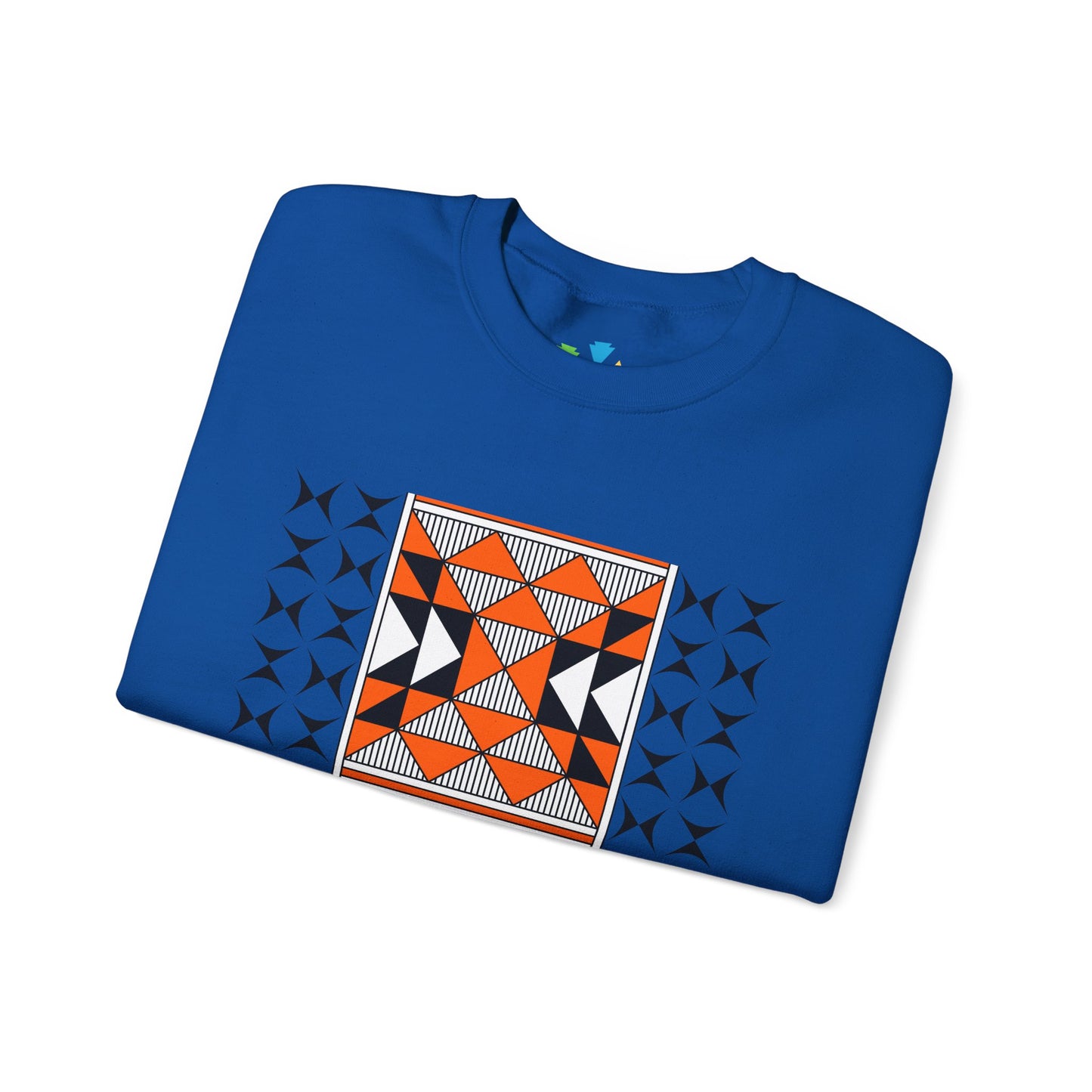 Sacred Mountains in Orange Unisex Sweatshirt