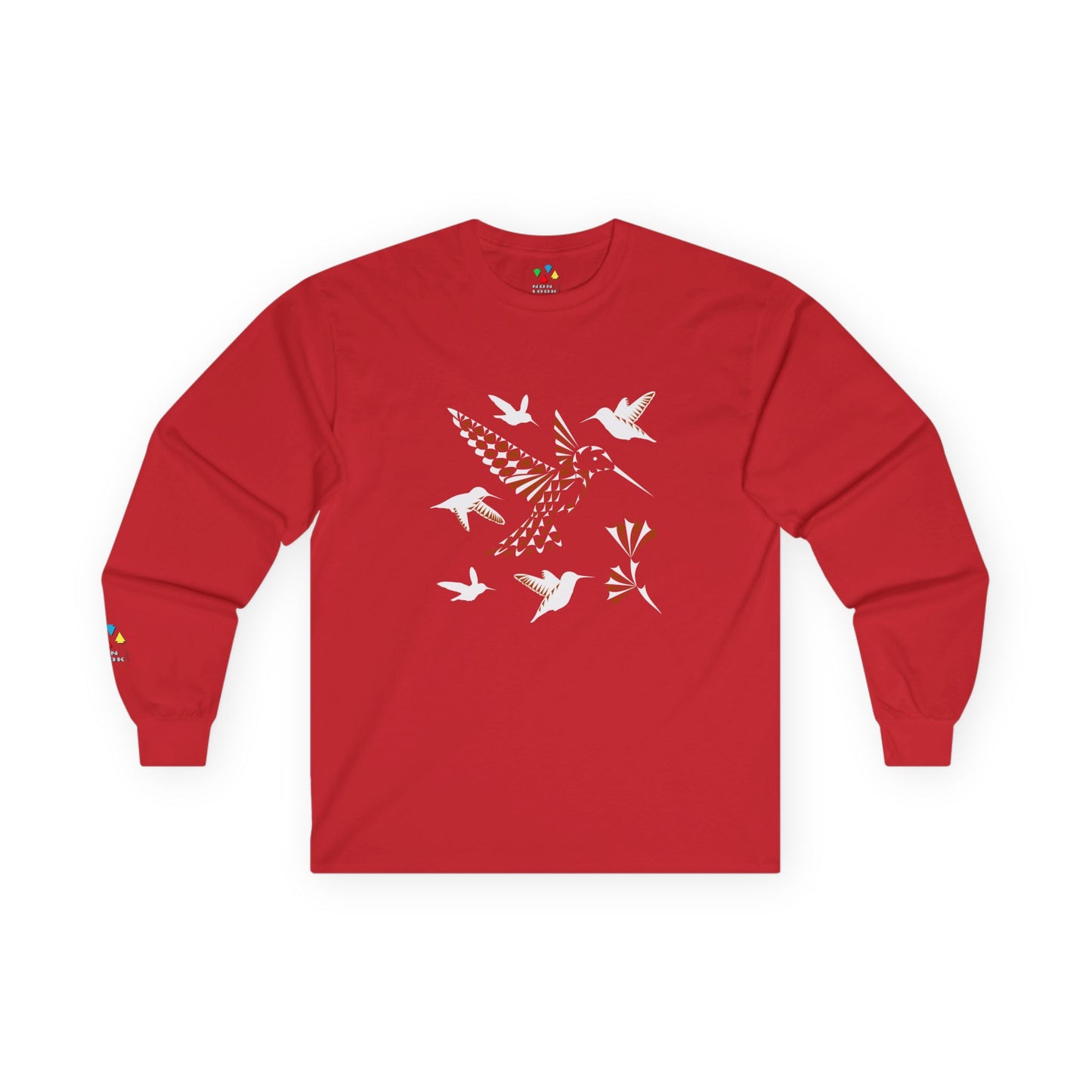 Hummingbird Blessing in Rust Unisex Long Sleeve Tee
