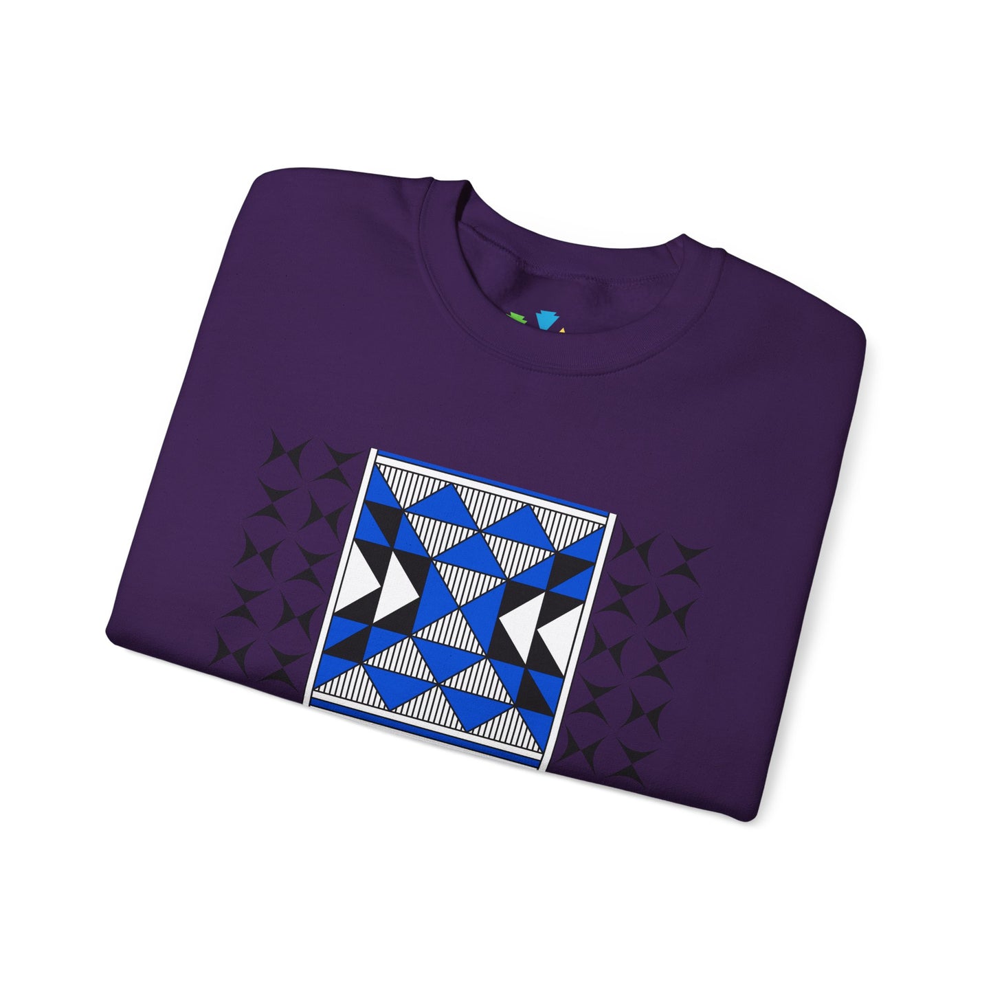 Sacred Mountains in Blue Unisex Sweatshirt