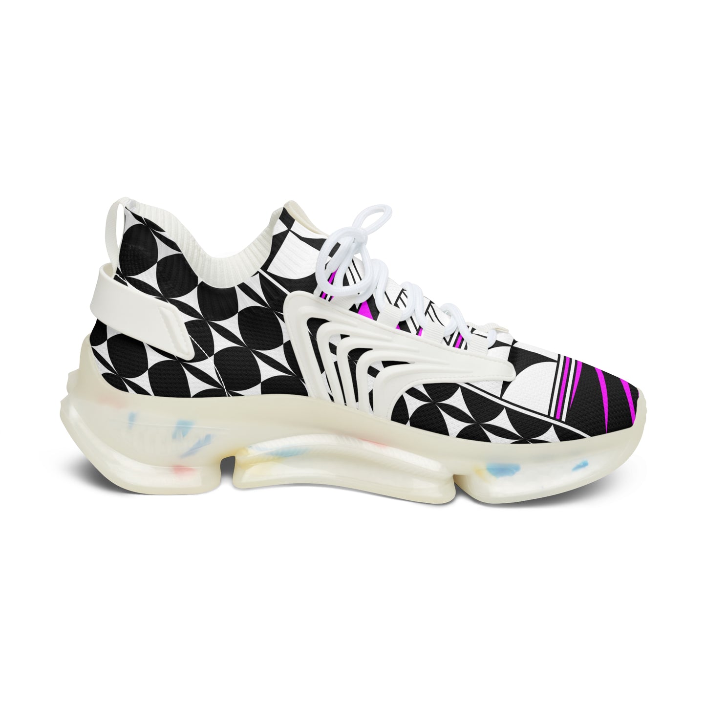Feather Blessing in Pink Women's Mesh Sneakers