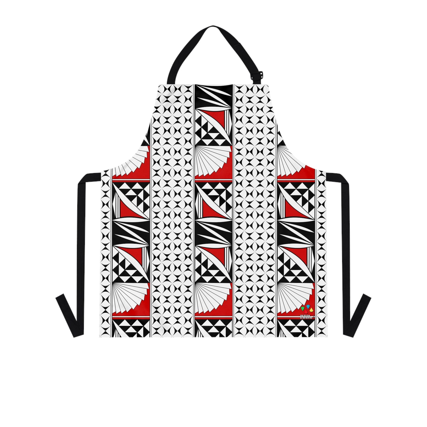 Southwest Sunrise 3 Row Red Two Pocket Apron