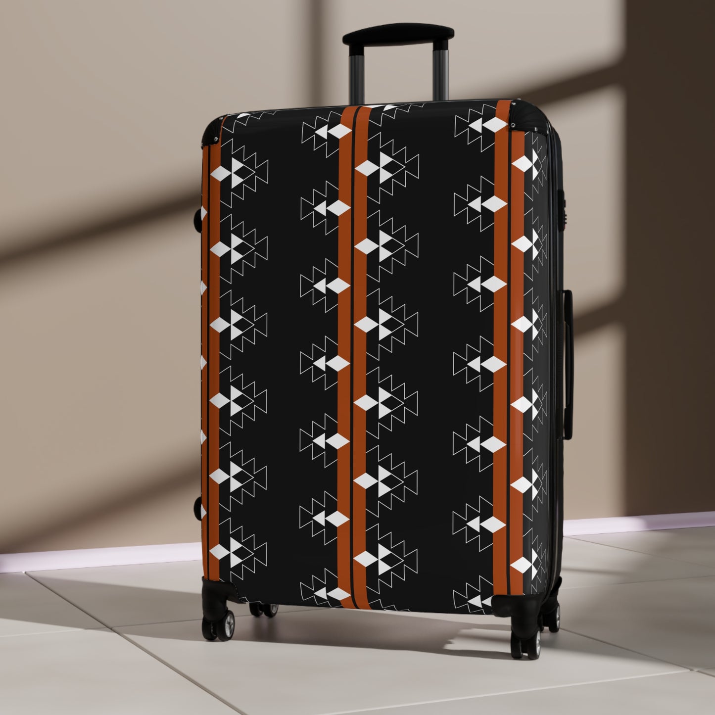 Rust Native Woven Stories Suitcases