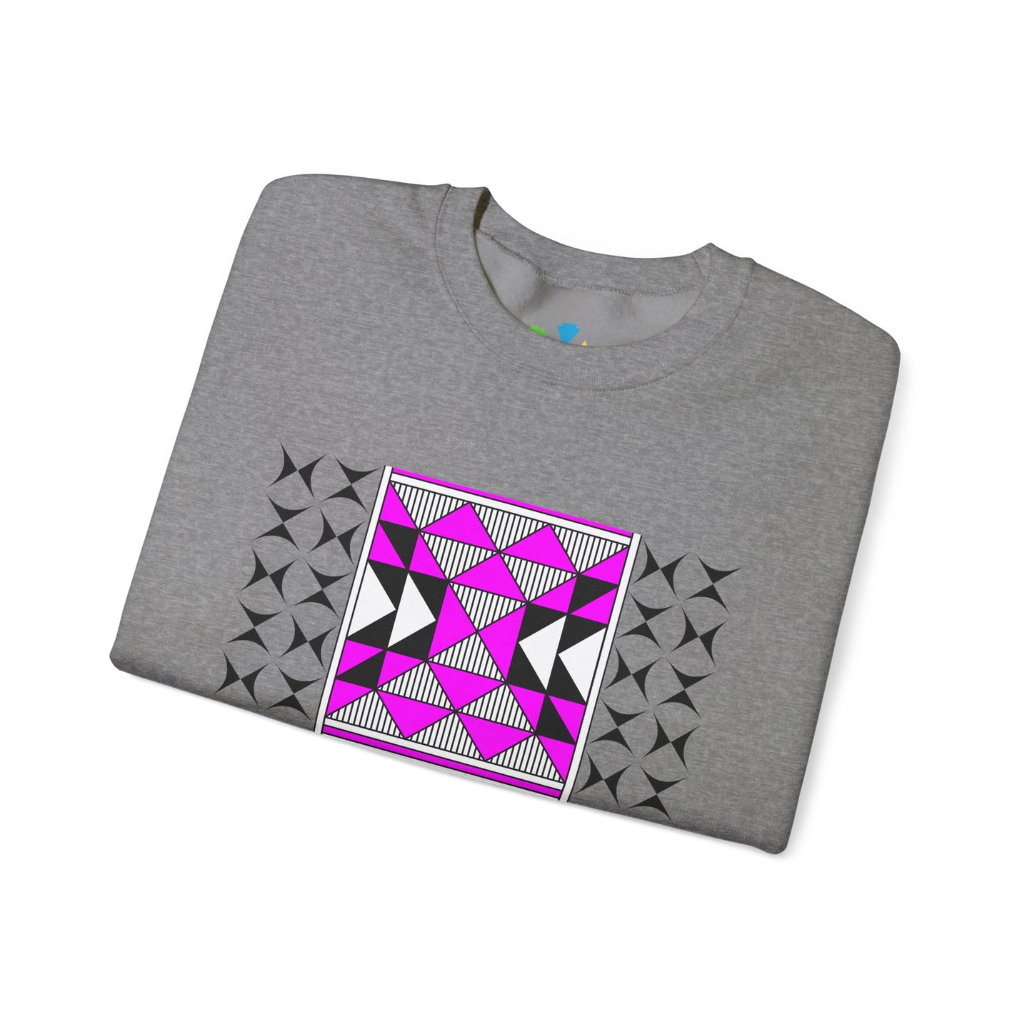 Sacred Mountains in Pink Unisex Sweatshirt