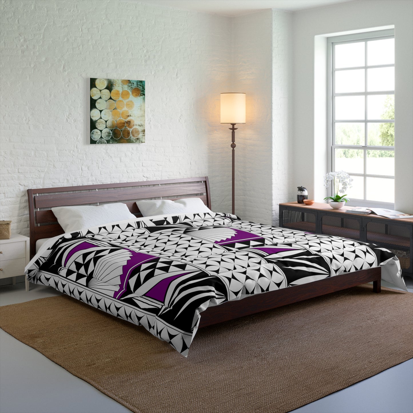 Southwest Sunrise in Purple Comforter