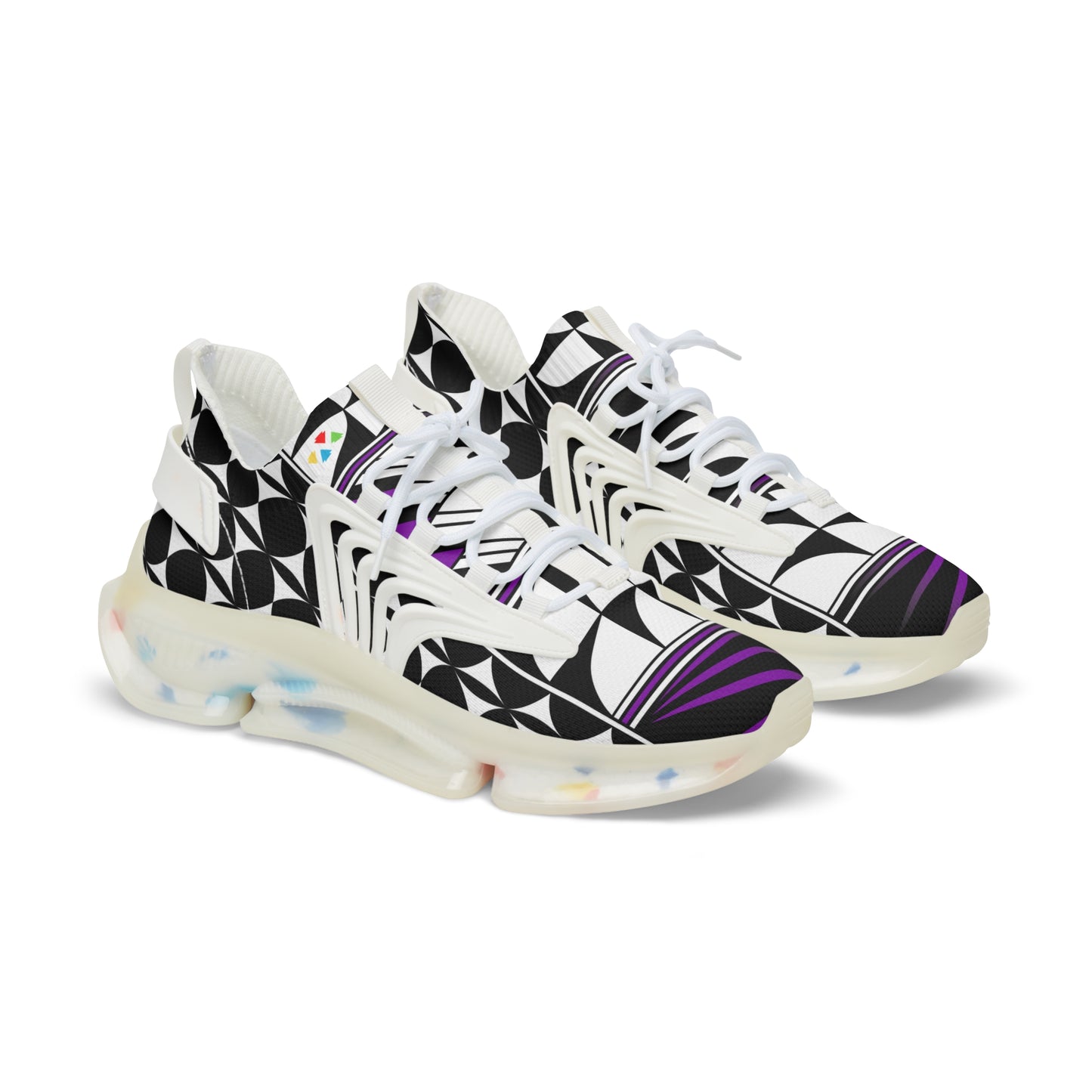Feather Blessing in Purple Men's Mesh Sneakers