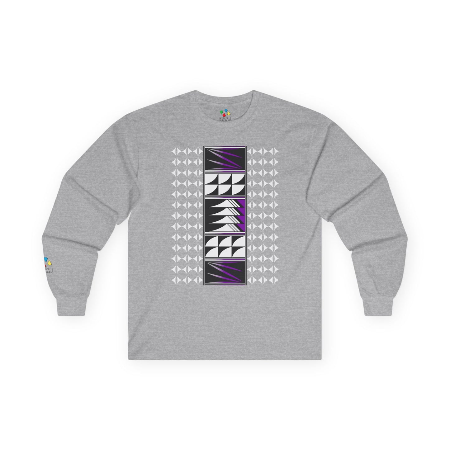 Feather Blessings in Purple Unisex Long Sleeve Tee