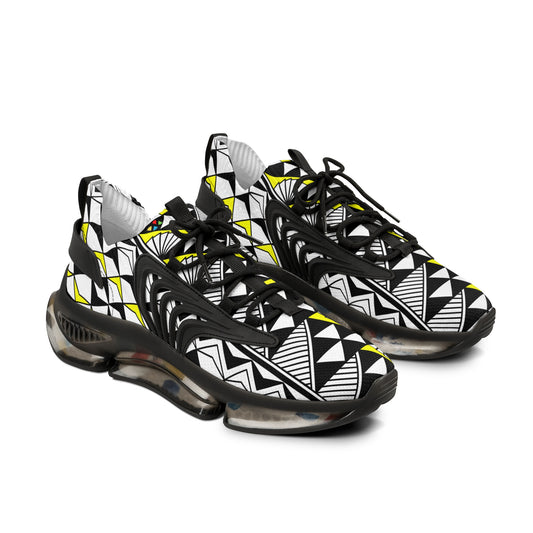 Sun and Rain in Yellow Men's Mesh Sneakers