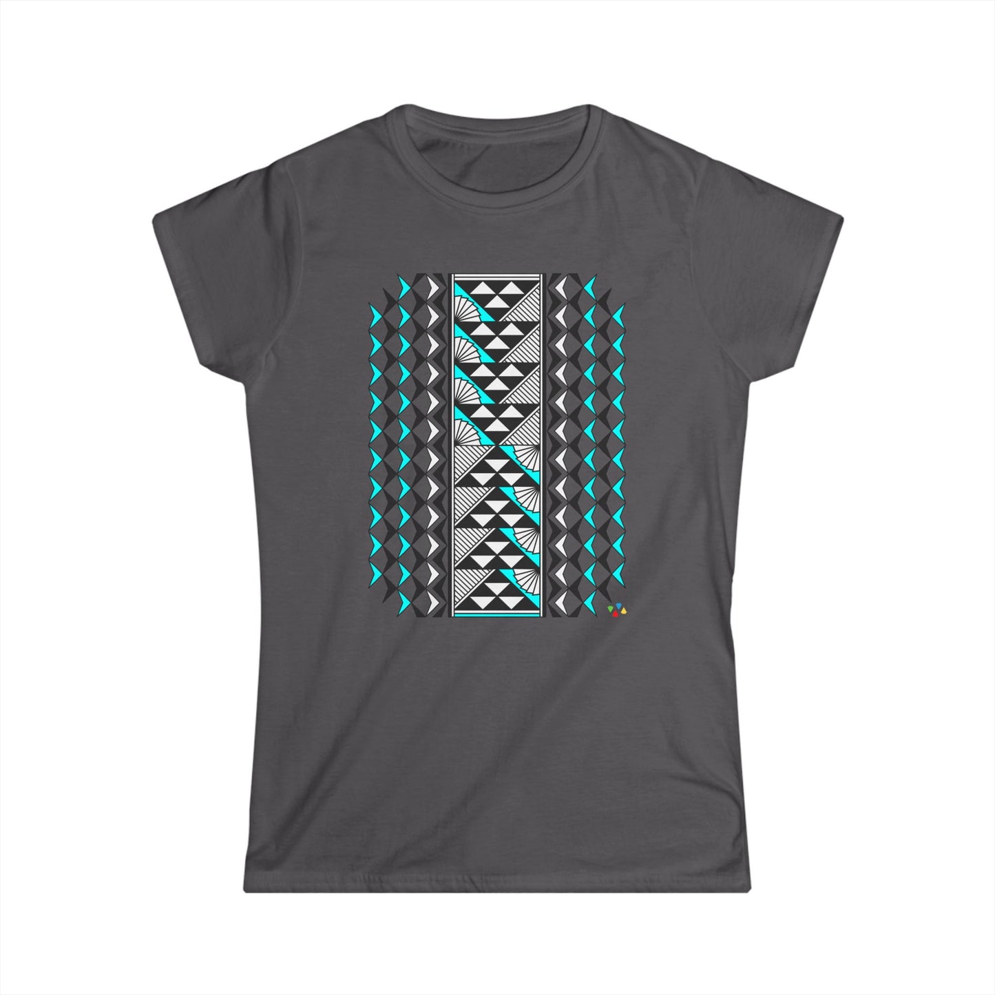 Turquoise Southwest Sun and Rain Women's Softstyle Tee