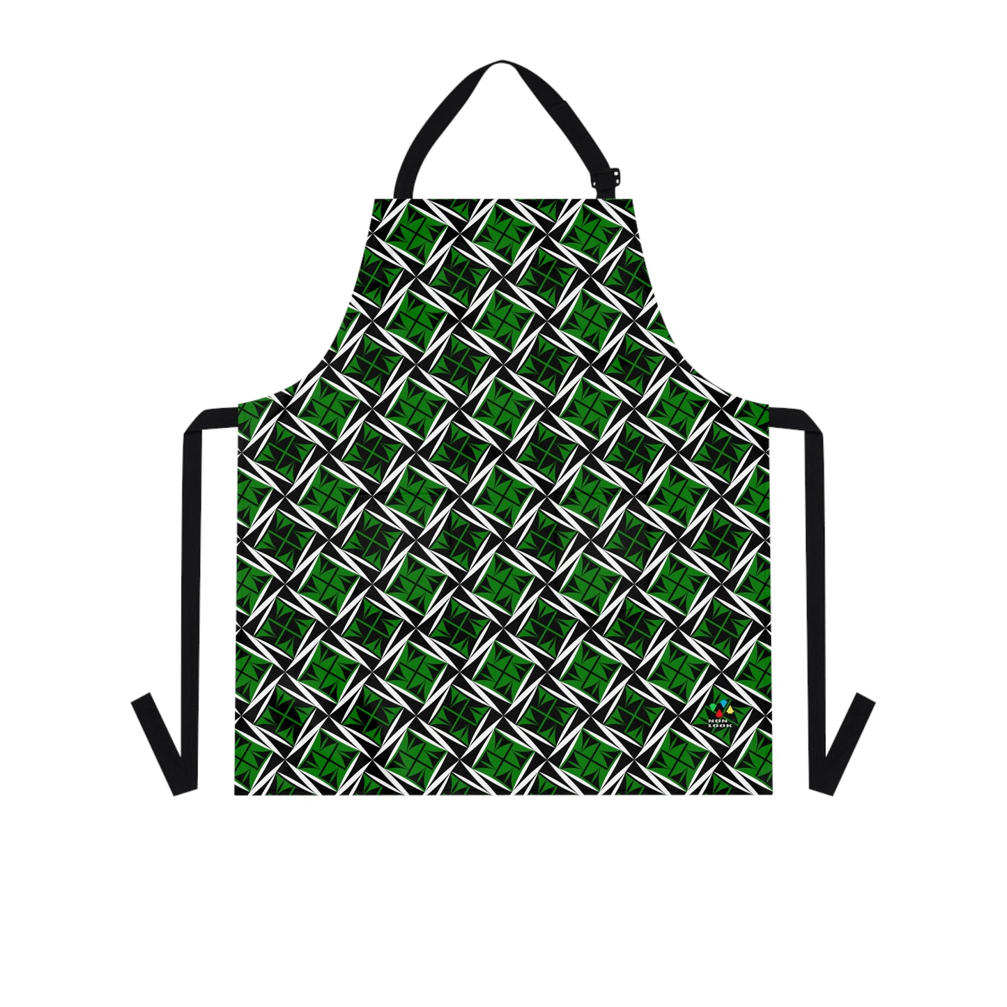 Sacred Winds in Green Two Pocket Apron
