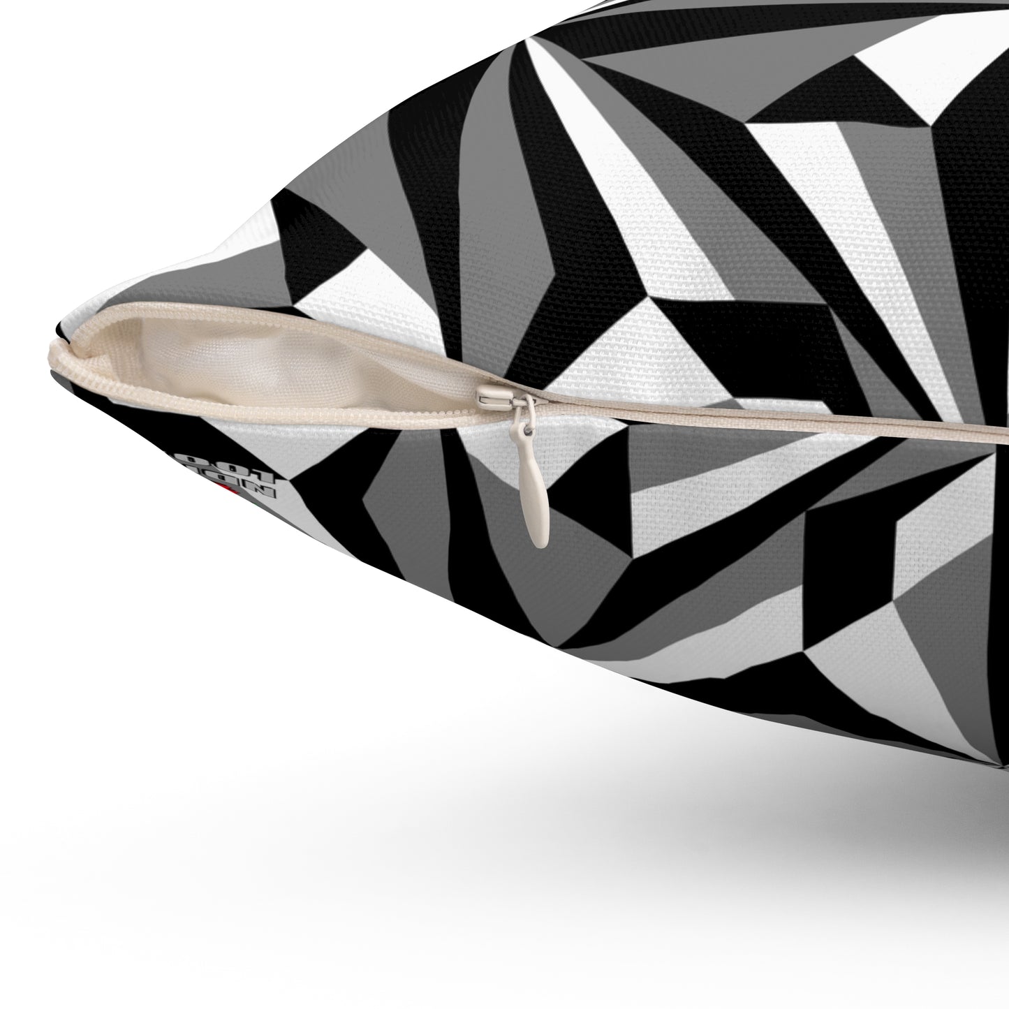 Desert Flowers in Gray Square Pillow