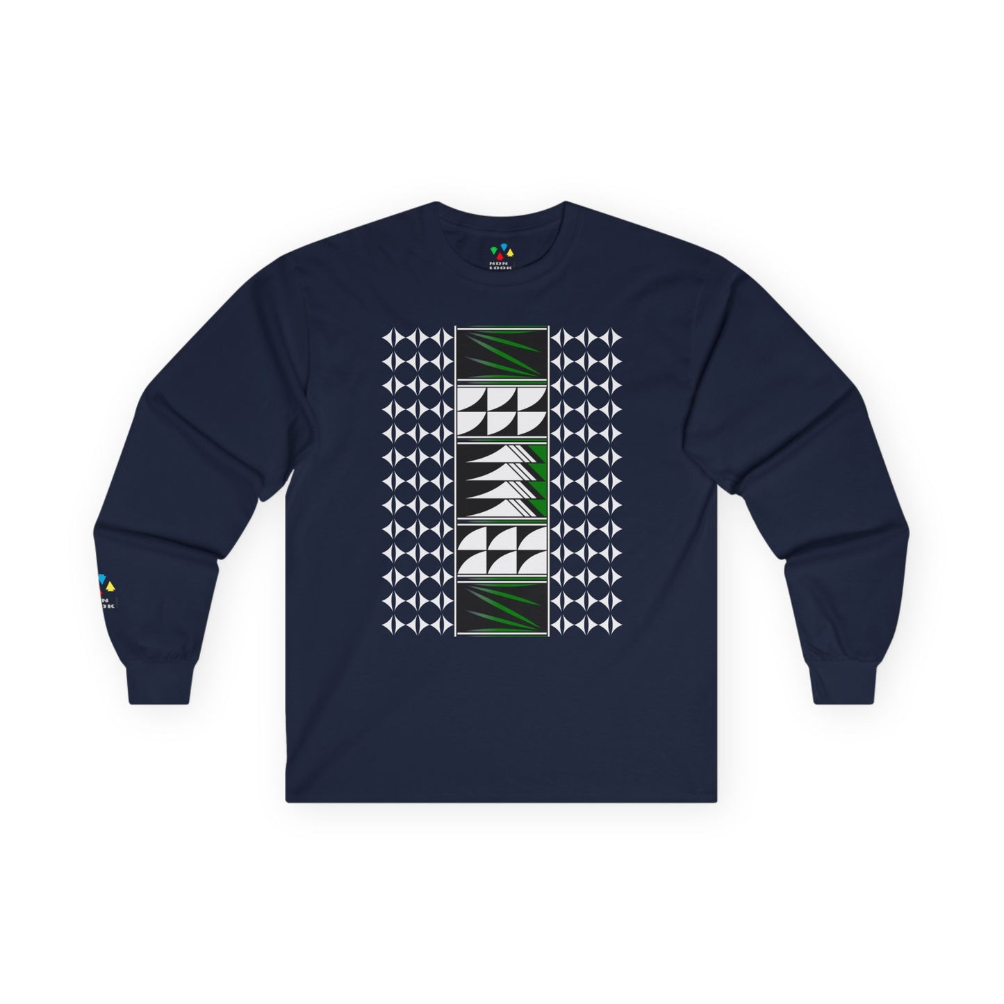 Feather Blessings in Green Unisex Long Sleeve Tee