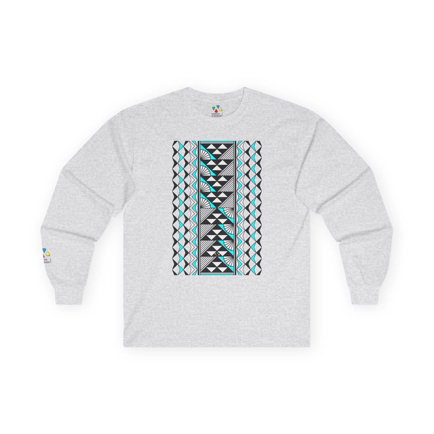 Sun and Rain in Turquoise Unisex Long Sleeve Tee