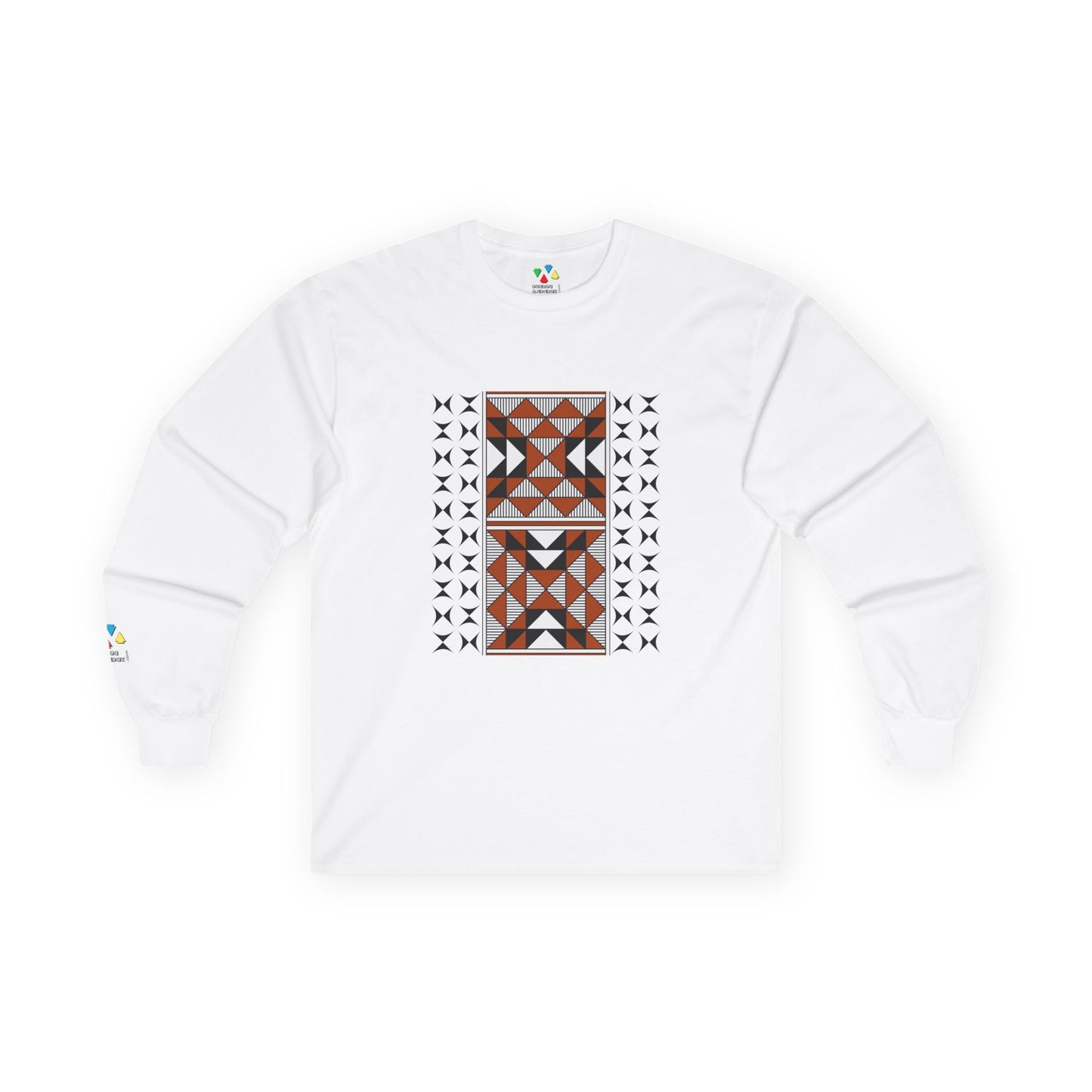 Sacred Mountains in Rust Unisex Long Sleeve Tee