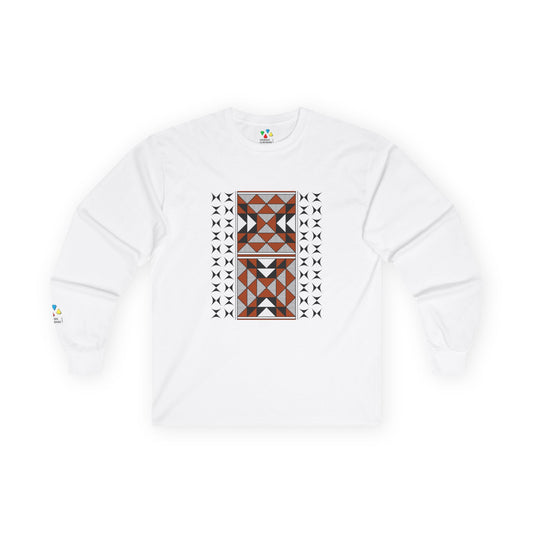 Sacred Mountains in Rust Unisex Long Sleeve Tee
