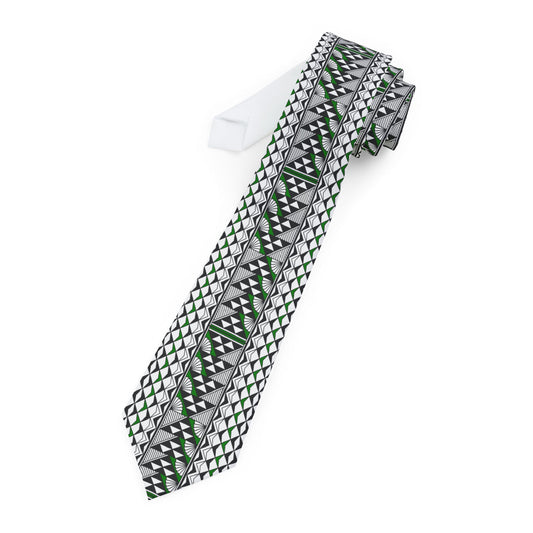 Green Sun and Rain Necktie