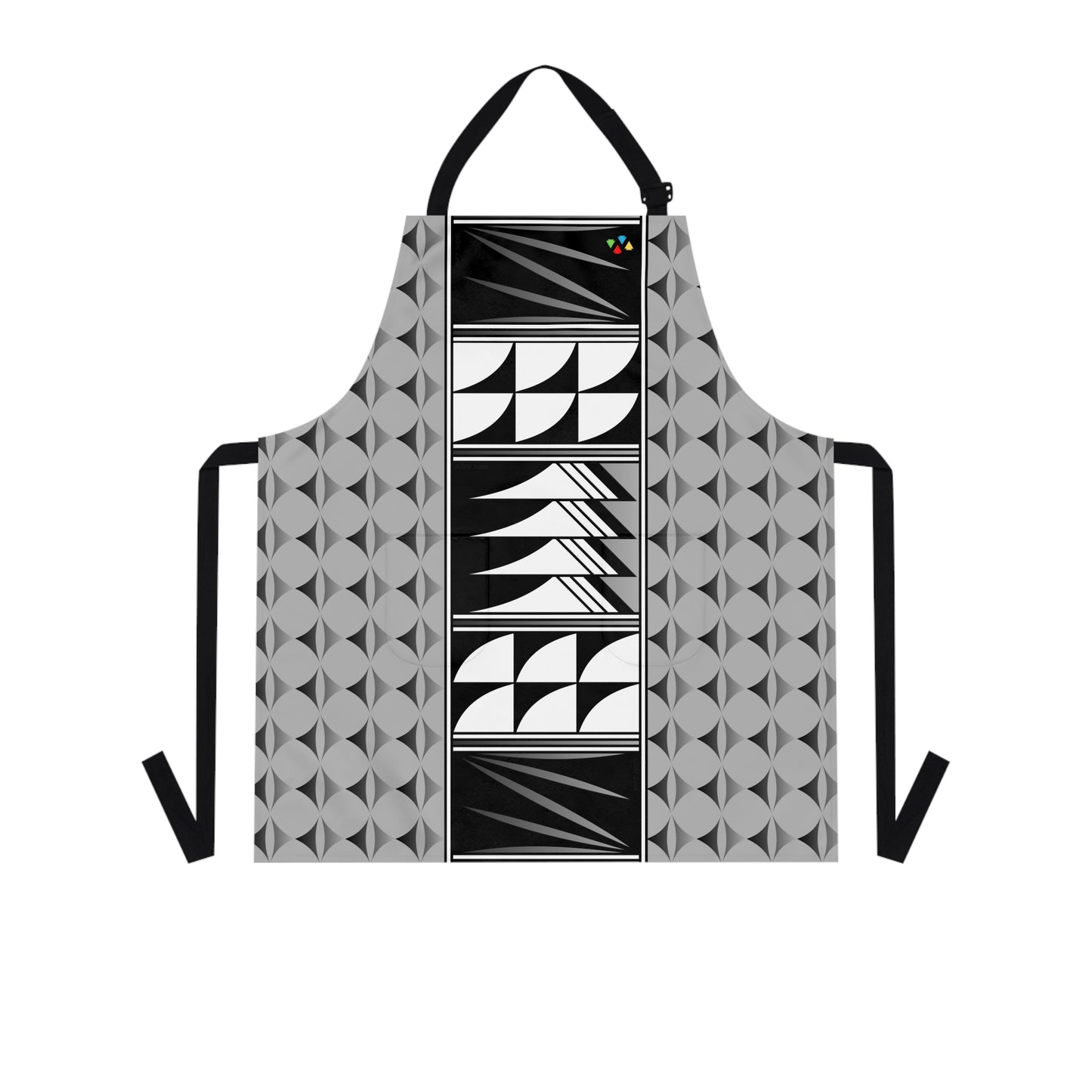 Feather Blessing on Light Gray Two Pocket Apron