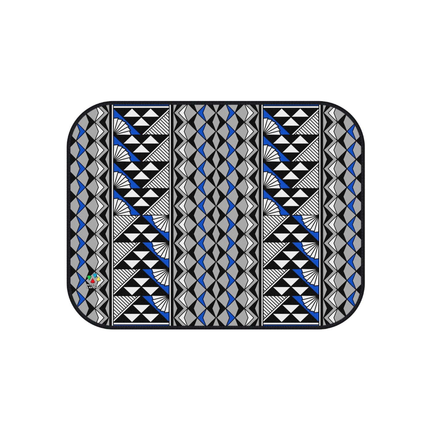 Sun and Rain in Blue Car Mats (Set of 4)