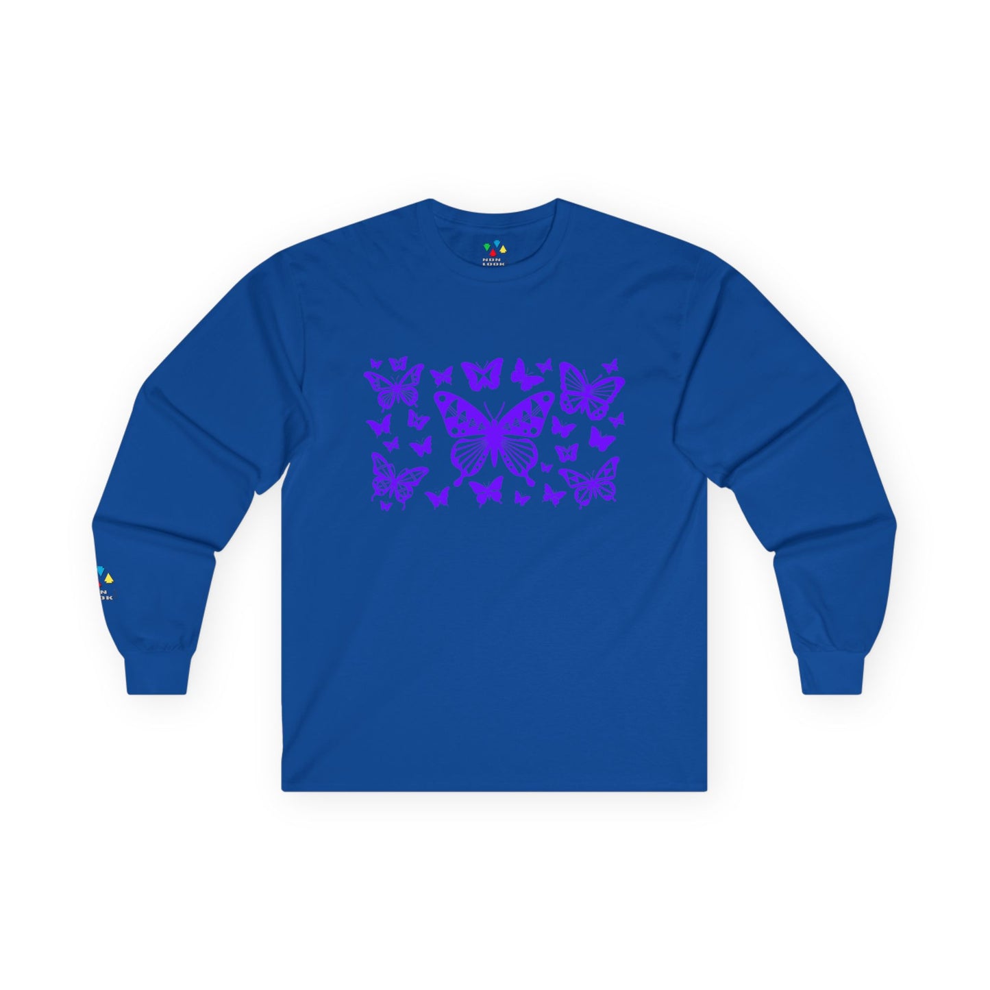 Butterfly Dance in Purple Unisex Long Sleeve Tee