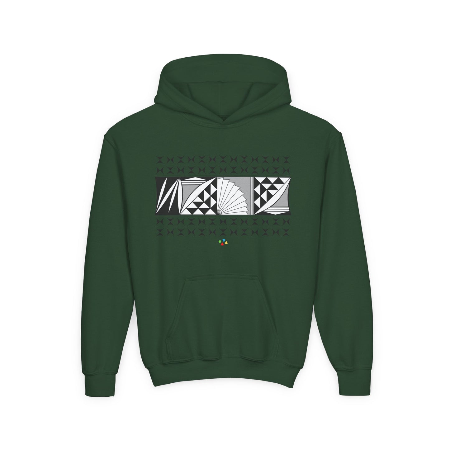 Gray Southwest Sunrise Youth Heavy Blend Hooded Sweatshirt