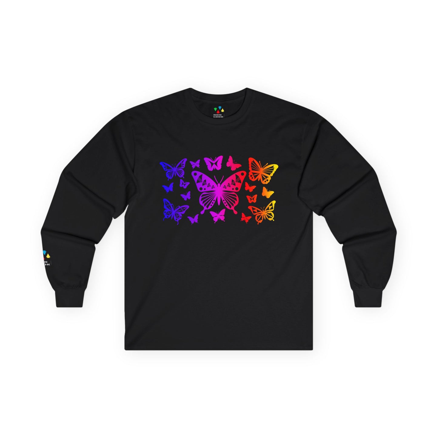 Rainbow Butterfly Dance Unisex Long Sleeve Tee