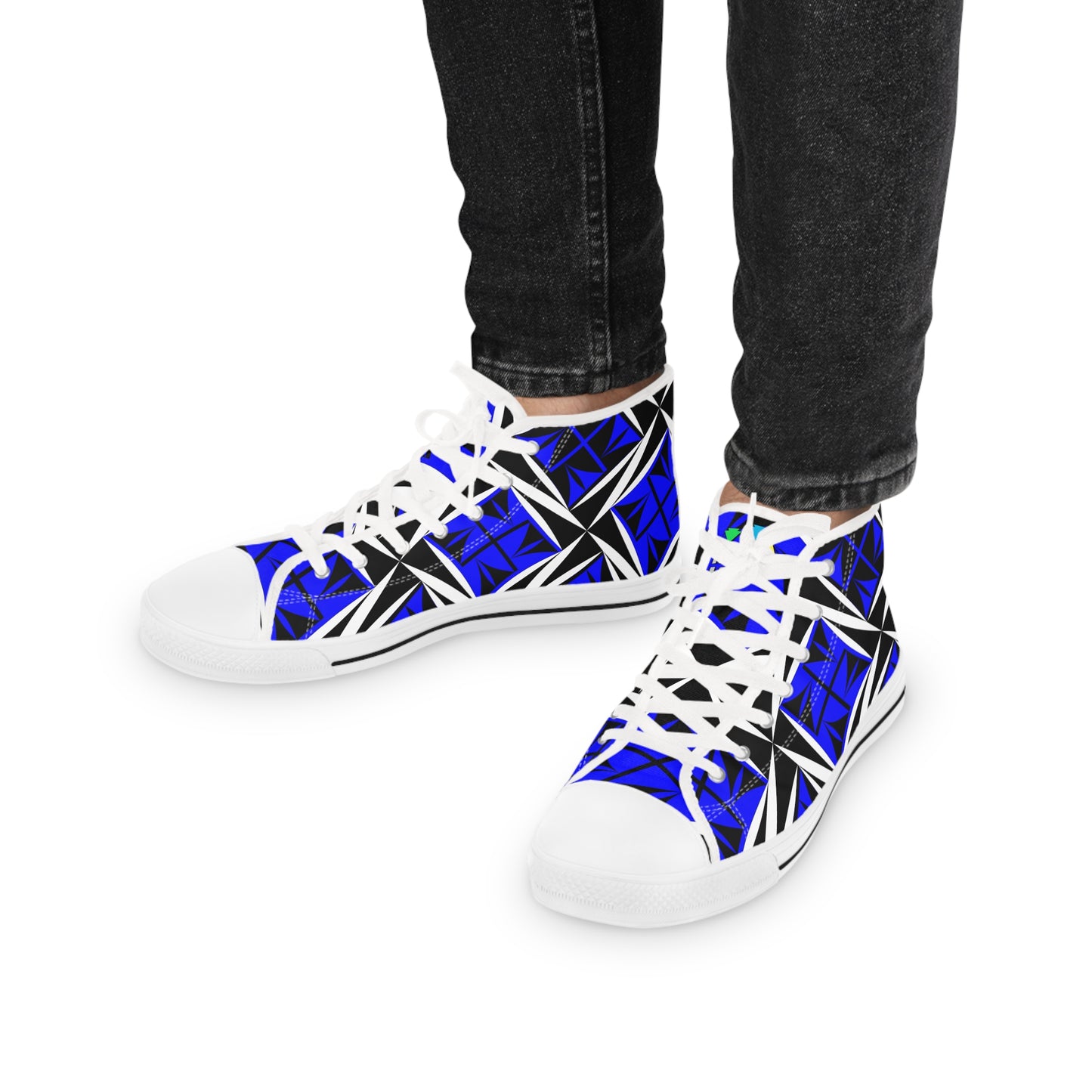 Sacred Winds in Blue High Top Sneakers