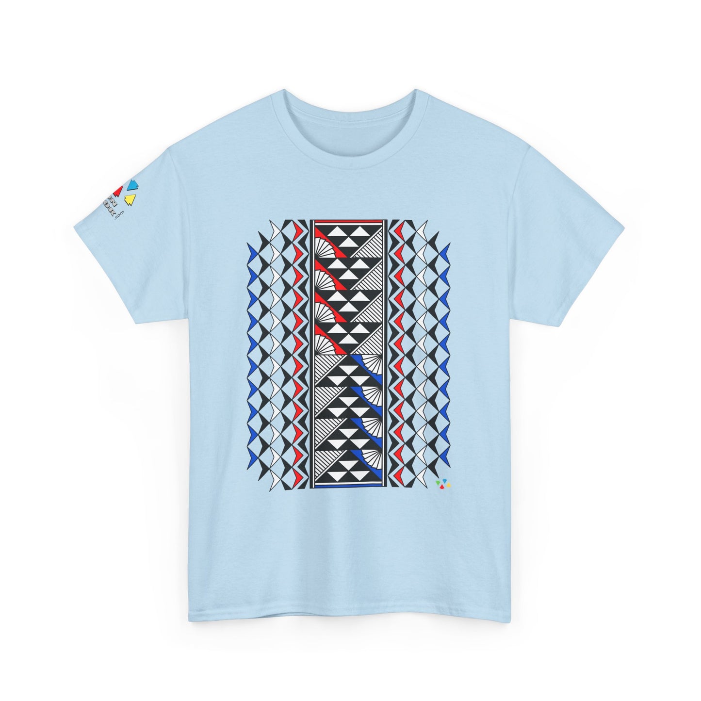 Sun and Rain in Red/White/Blue Gildan Unisex Tee