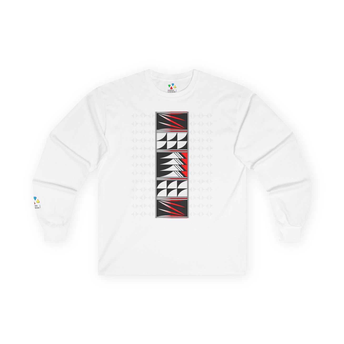 Feather Blessings in Red Unisex Long Sleeve Tee