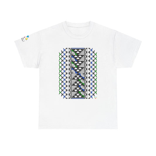 Sun and Rain in Blue/Green Gildan Unisex Tee