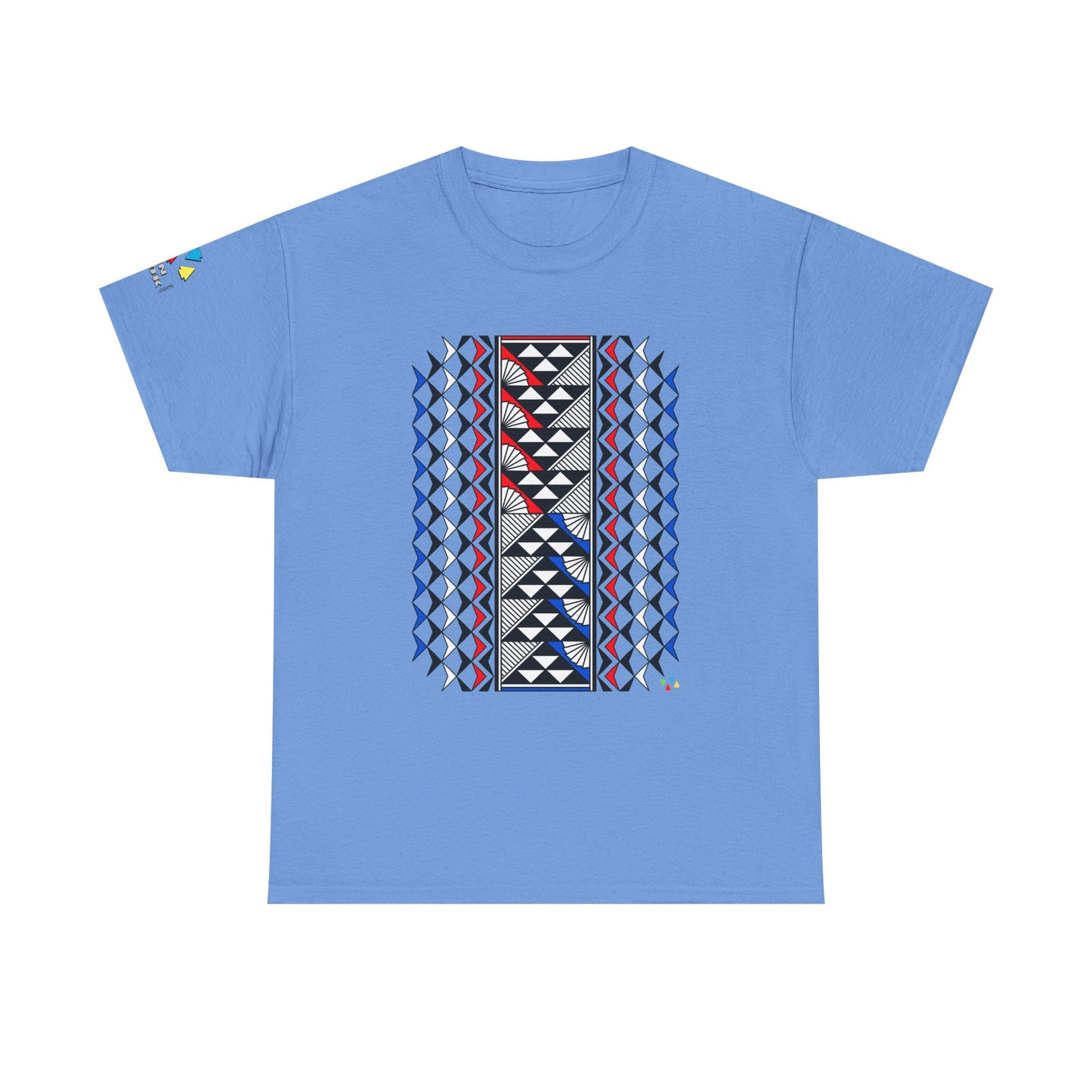 Sun and Rain in Red/White/Blue Gildan Unisex Tee