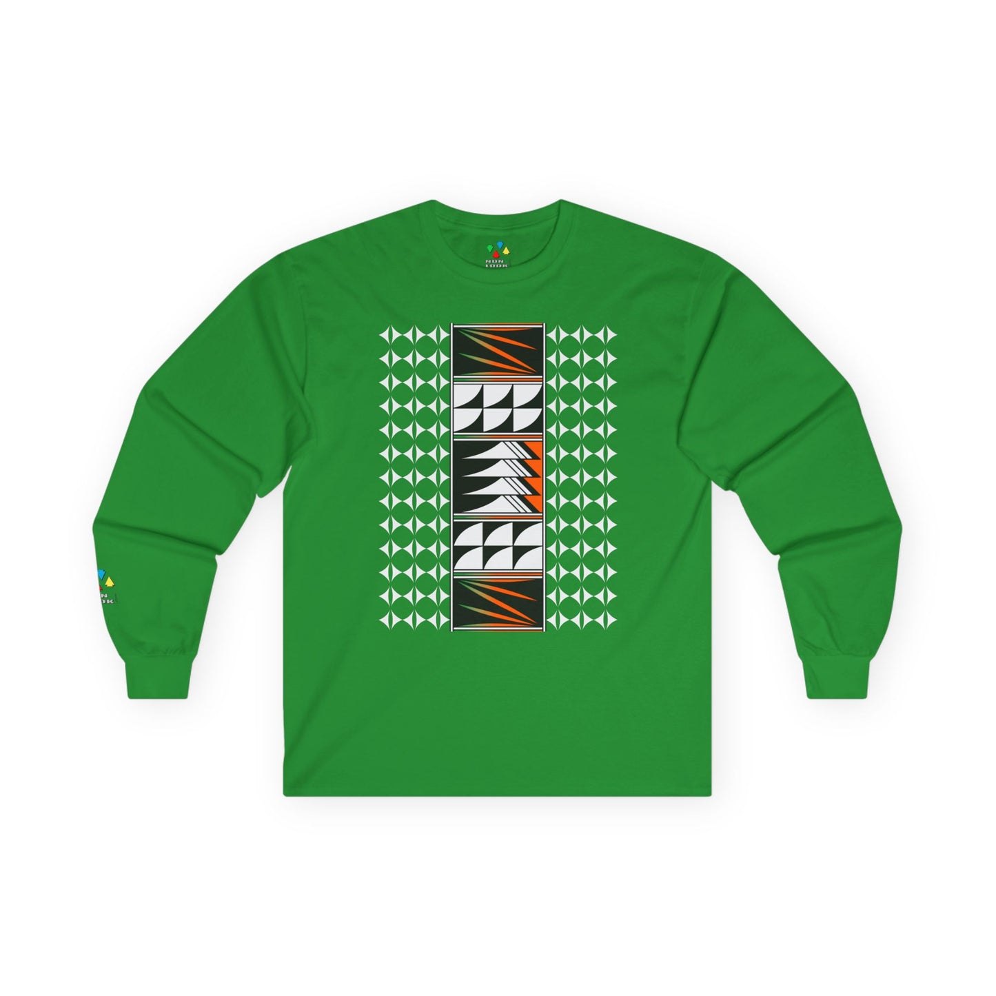 Feather Blessings in Orange Unisex Long Sleeve Tee