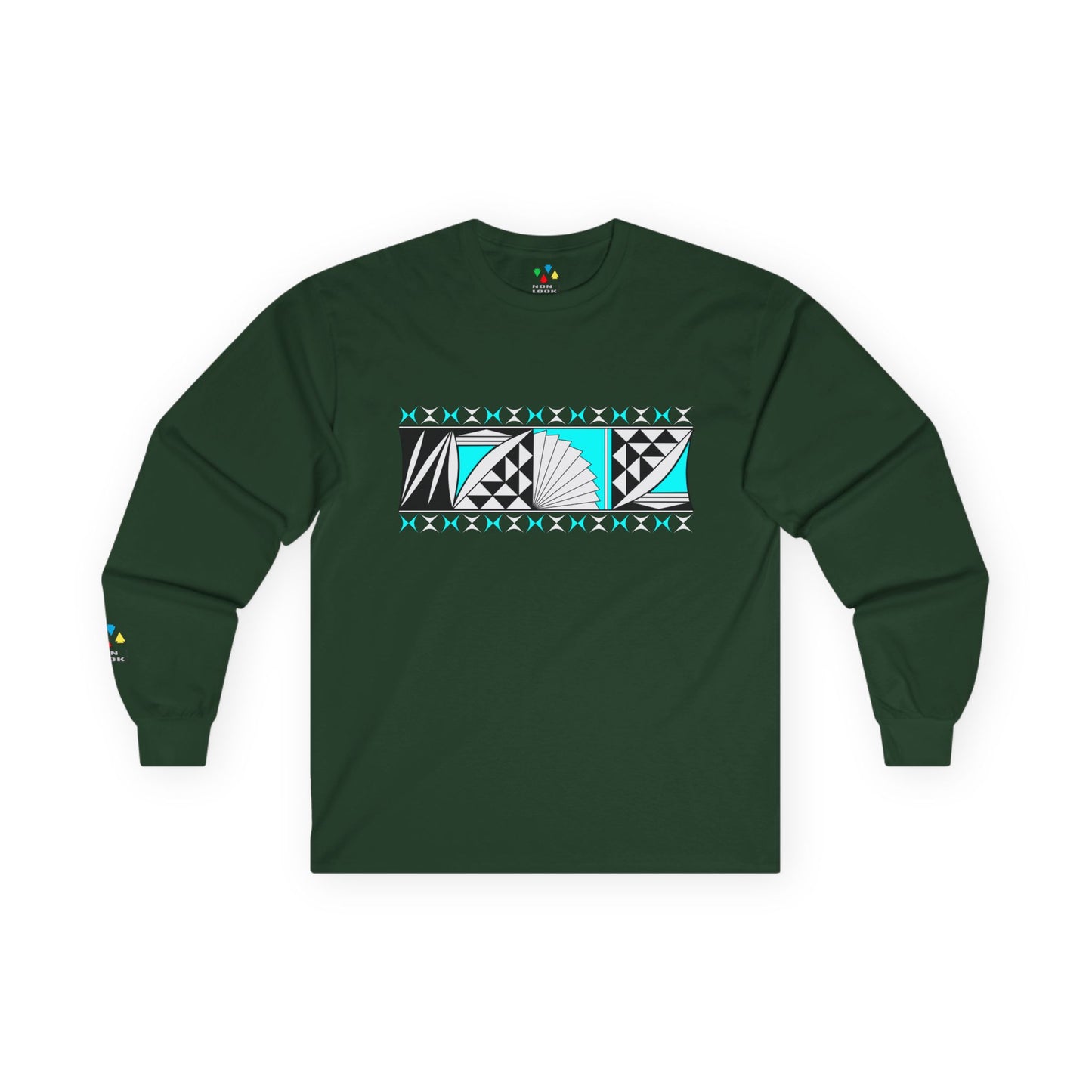 Southwest Sunrise in Turquoise Unisex Long Sleeve Tee