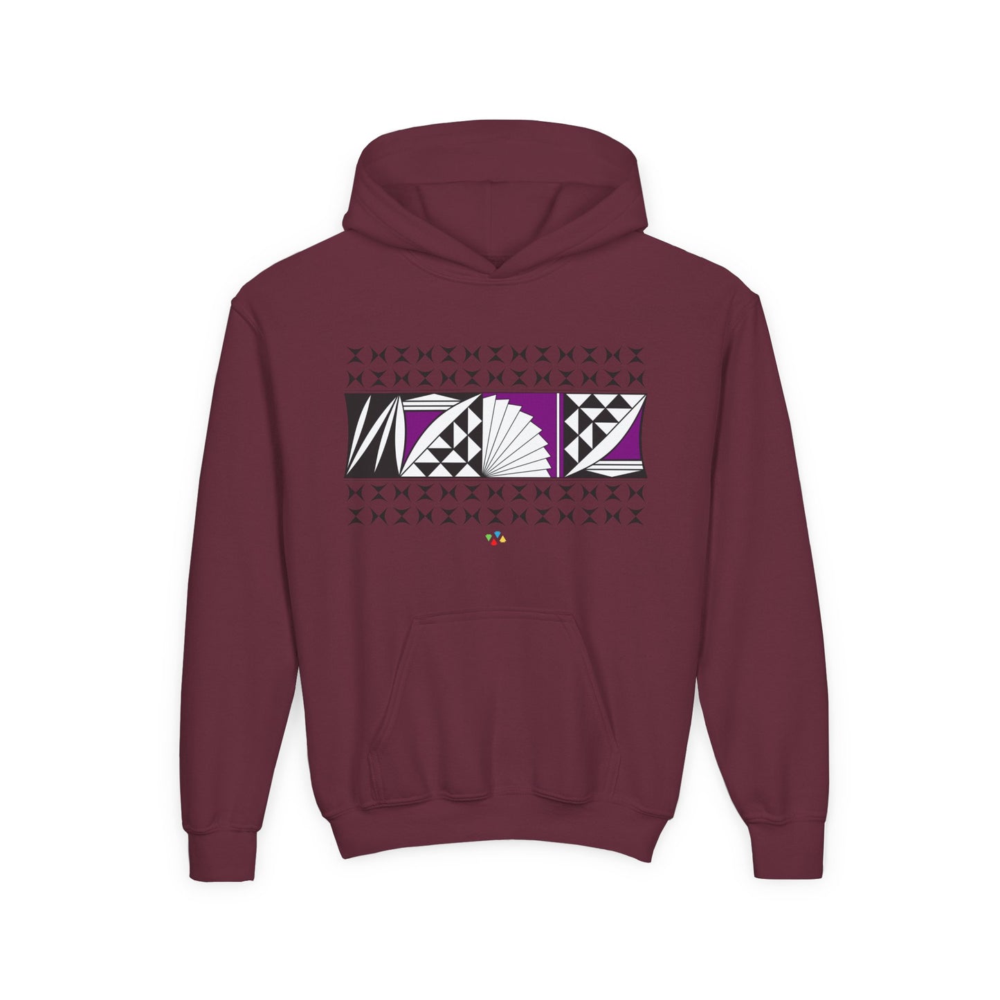 Purple Southwest Sunrise Youth Heavy Blend Hooded Sweatshirt