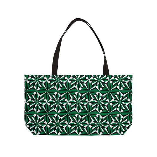 Green Morning Star Weekender Tote Bag