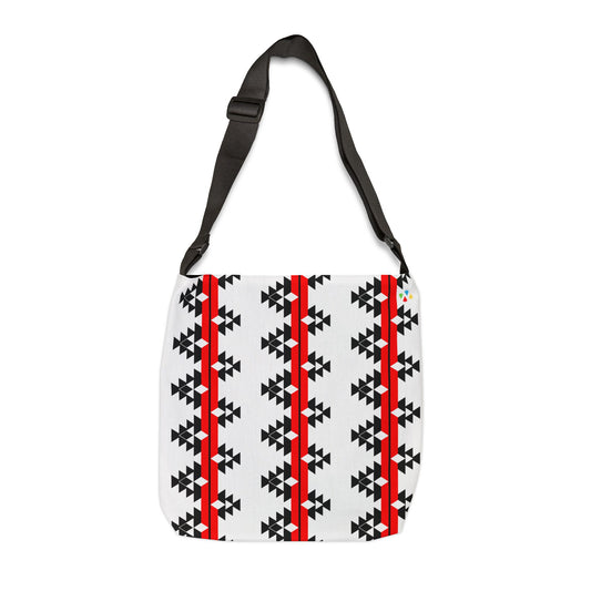 Native Stories in Red Adjustable Tote Bag