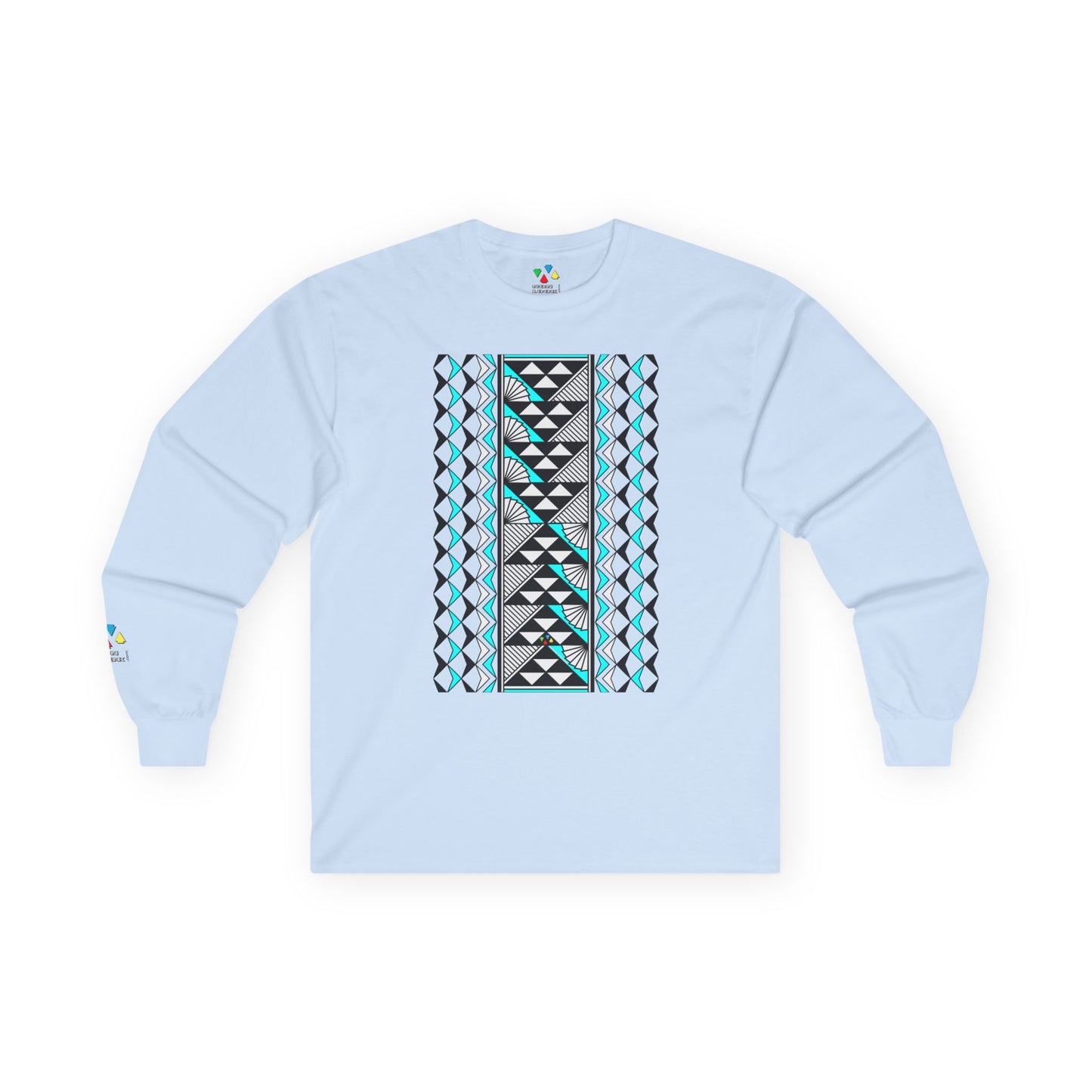 Sun and Rain in Turquoise Unisex Long Sleeve Tee