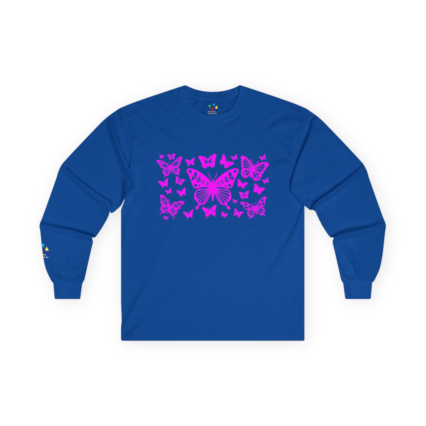 Butterfly Dance in Pink Unisex Long Sleeve Tee