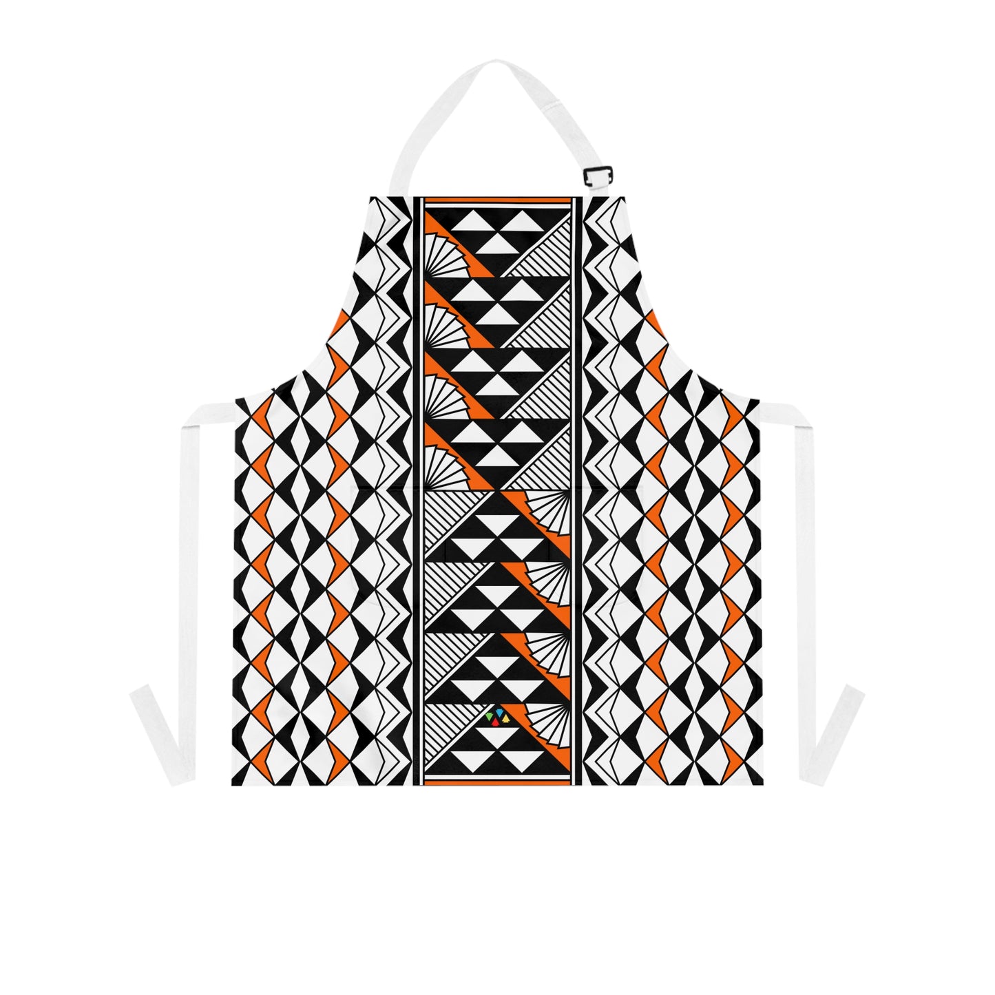 Orange Native Sun and Rain Two Pocket Apron