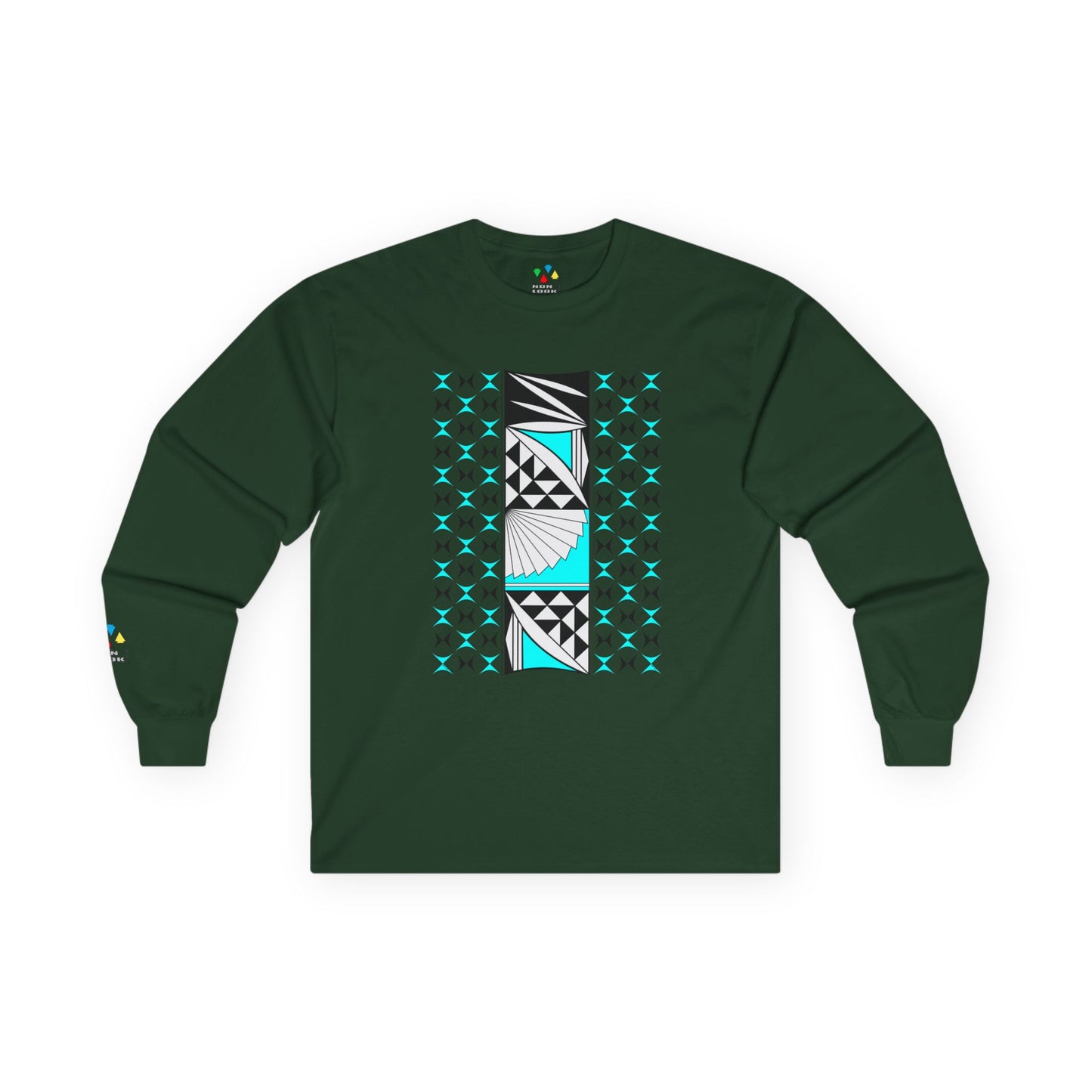 Southwest Sunrise in Turquoise Unisex Long Sleeve Tee