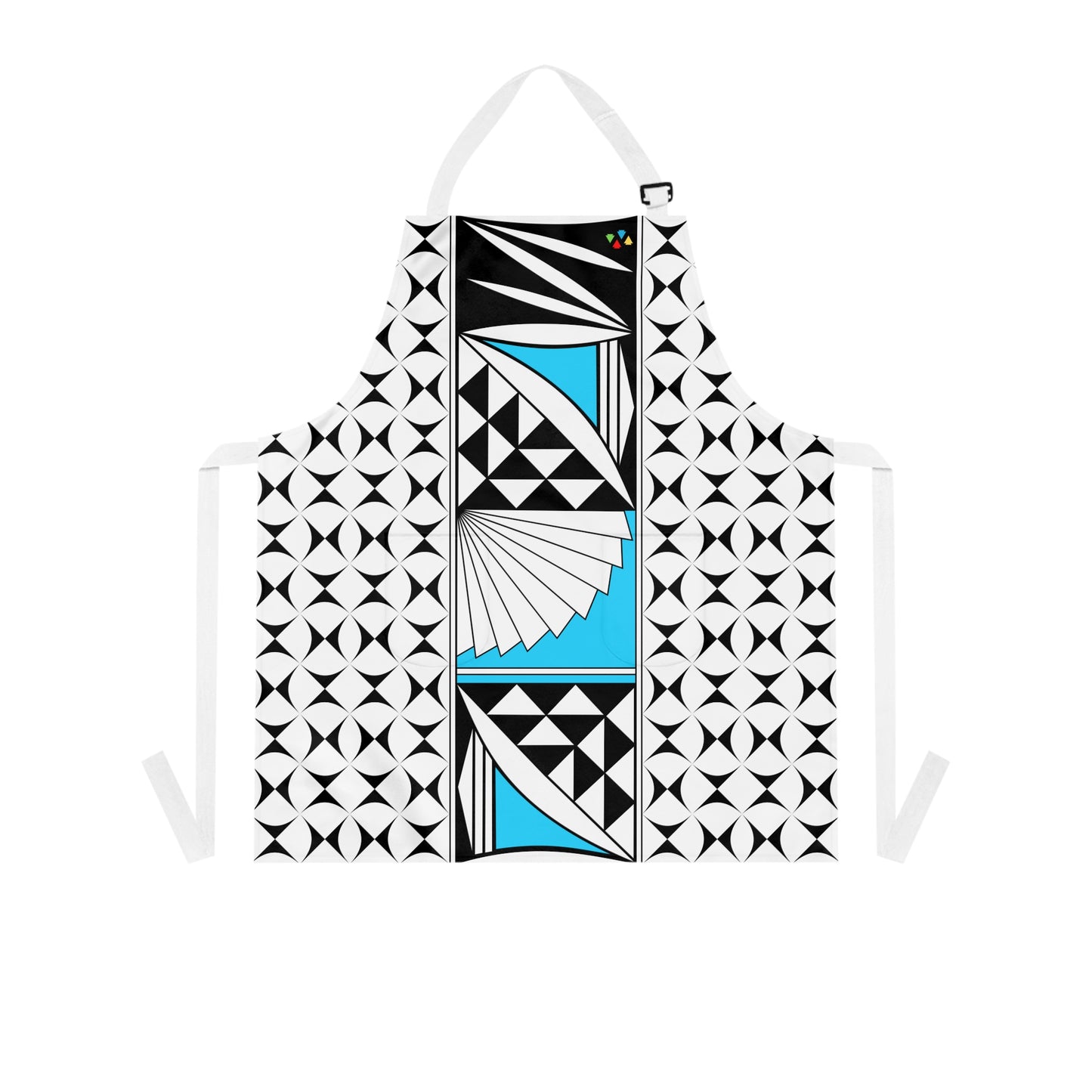 Turquoise Southwest Sunrise Two Pocket Apron