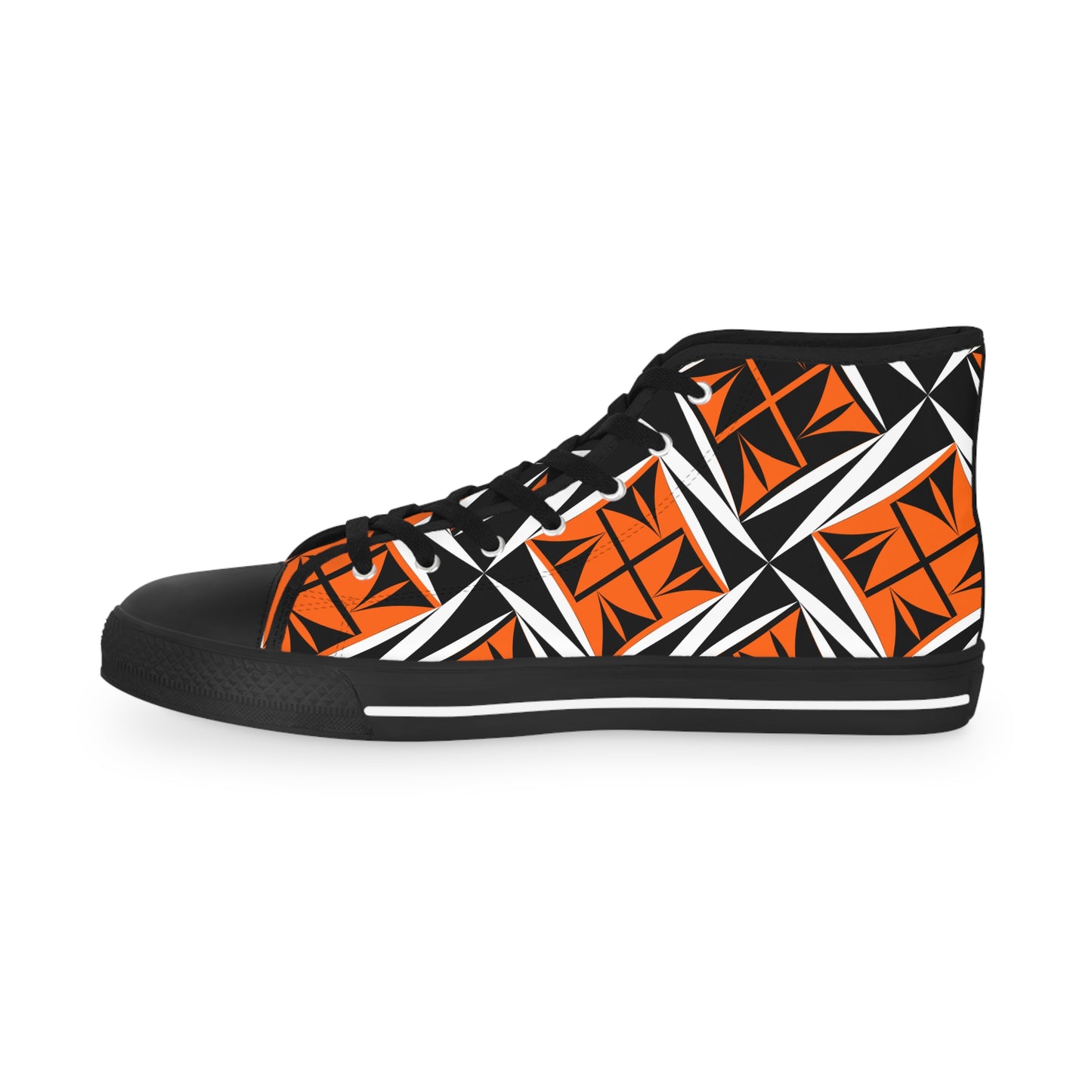 Sacred Winds in Orange High Top Sneakers
