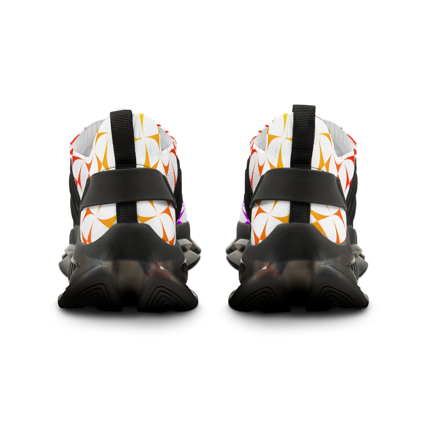 Rainbow Sunrise Men's Mesh Sneakers