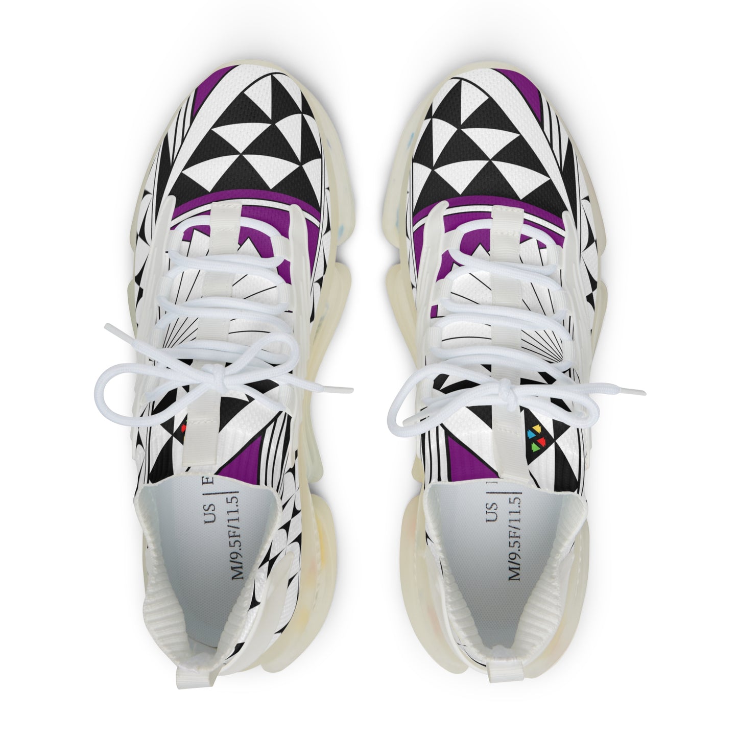 Southwest Sunrise in Purple Men's Mesh Sneakers