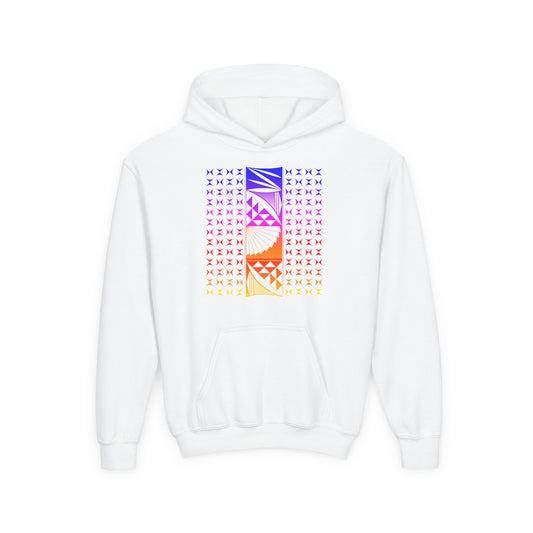 Rainbow Sunrise Youth Heavy Blend Hooded Sweatshirt