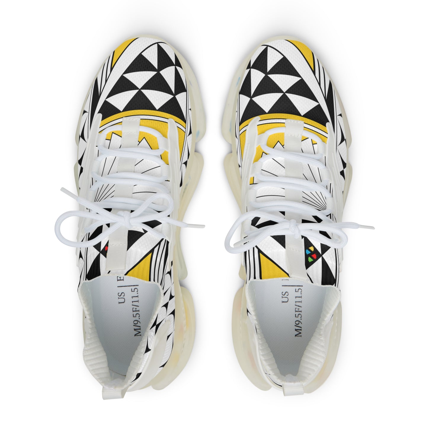 Southwest Sunrise in Yellow Men's Mesh Sneakers