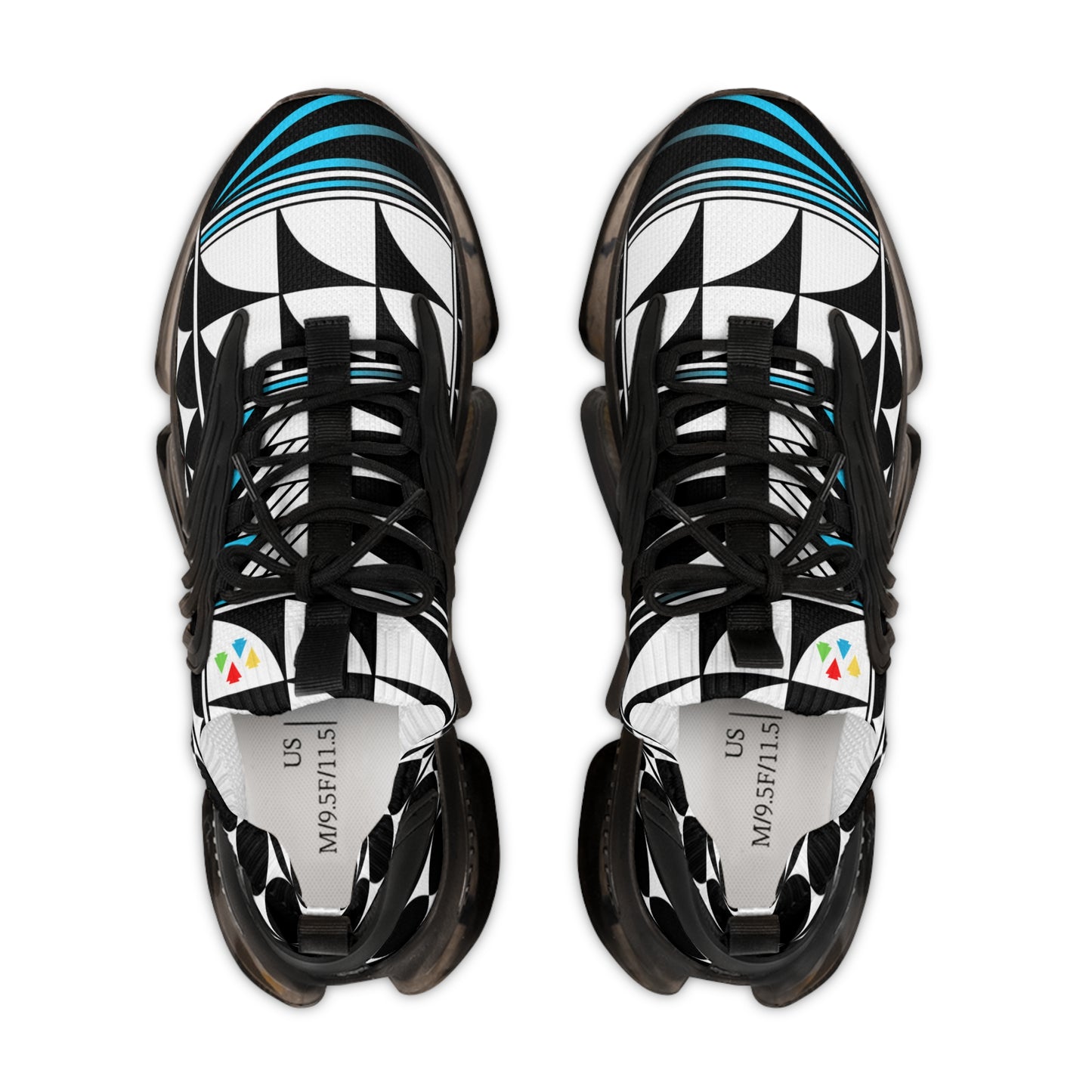 Feather Blessing in Turquoise Men's Mesh Sneakers