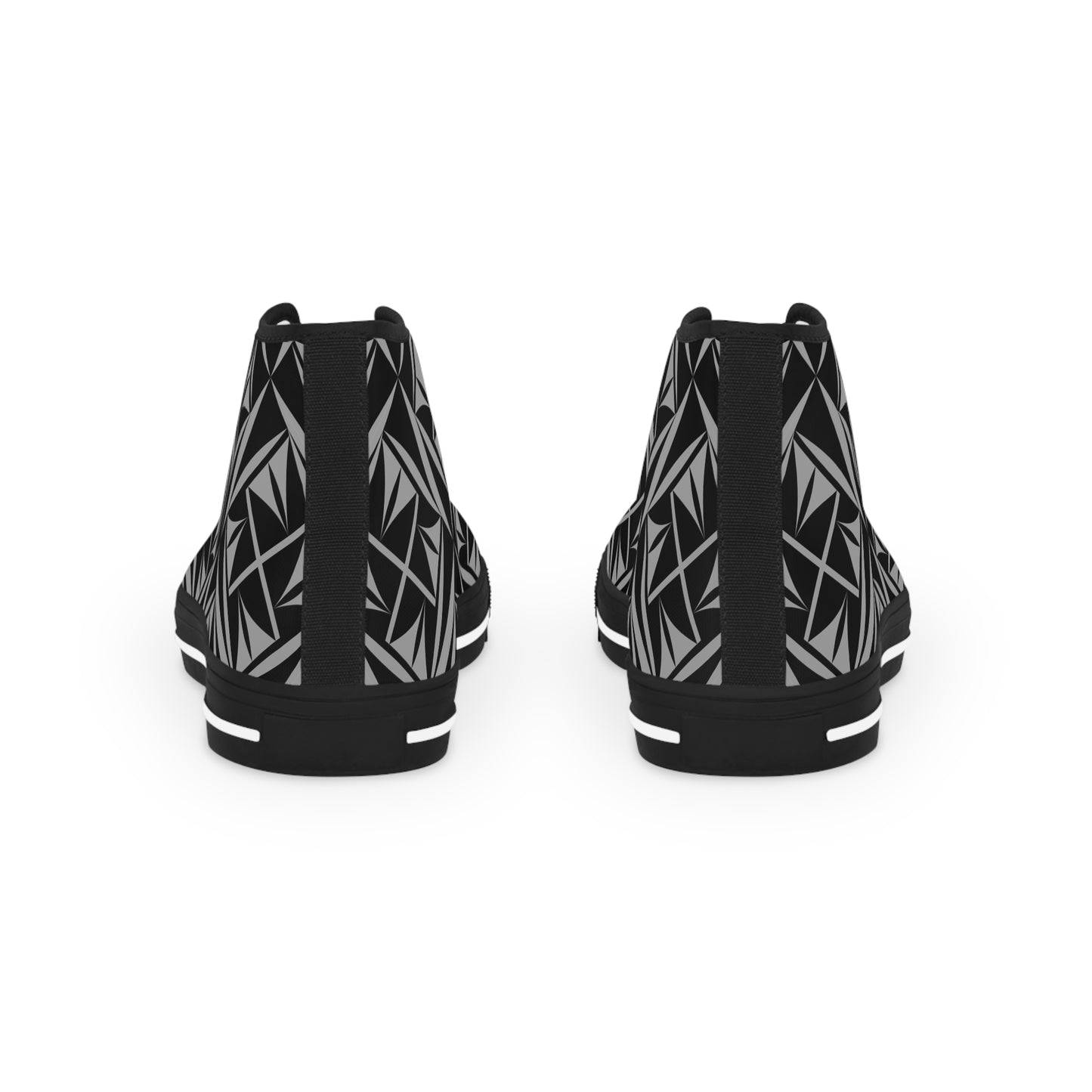 Sacred Winds in Charcoal High Top Sneakers
