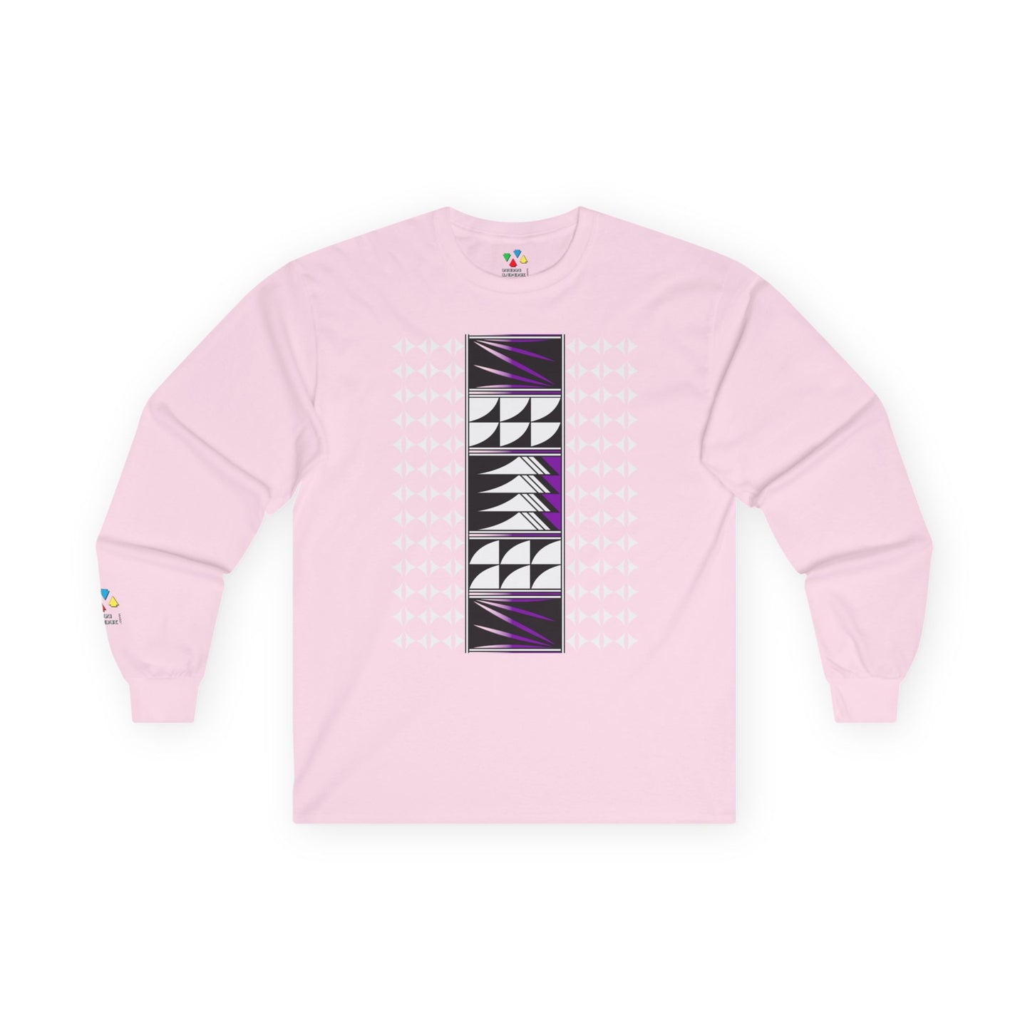 Feather Blessings in Purple Unisex Long Sleeve Tee